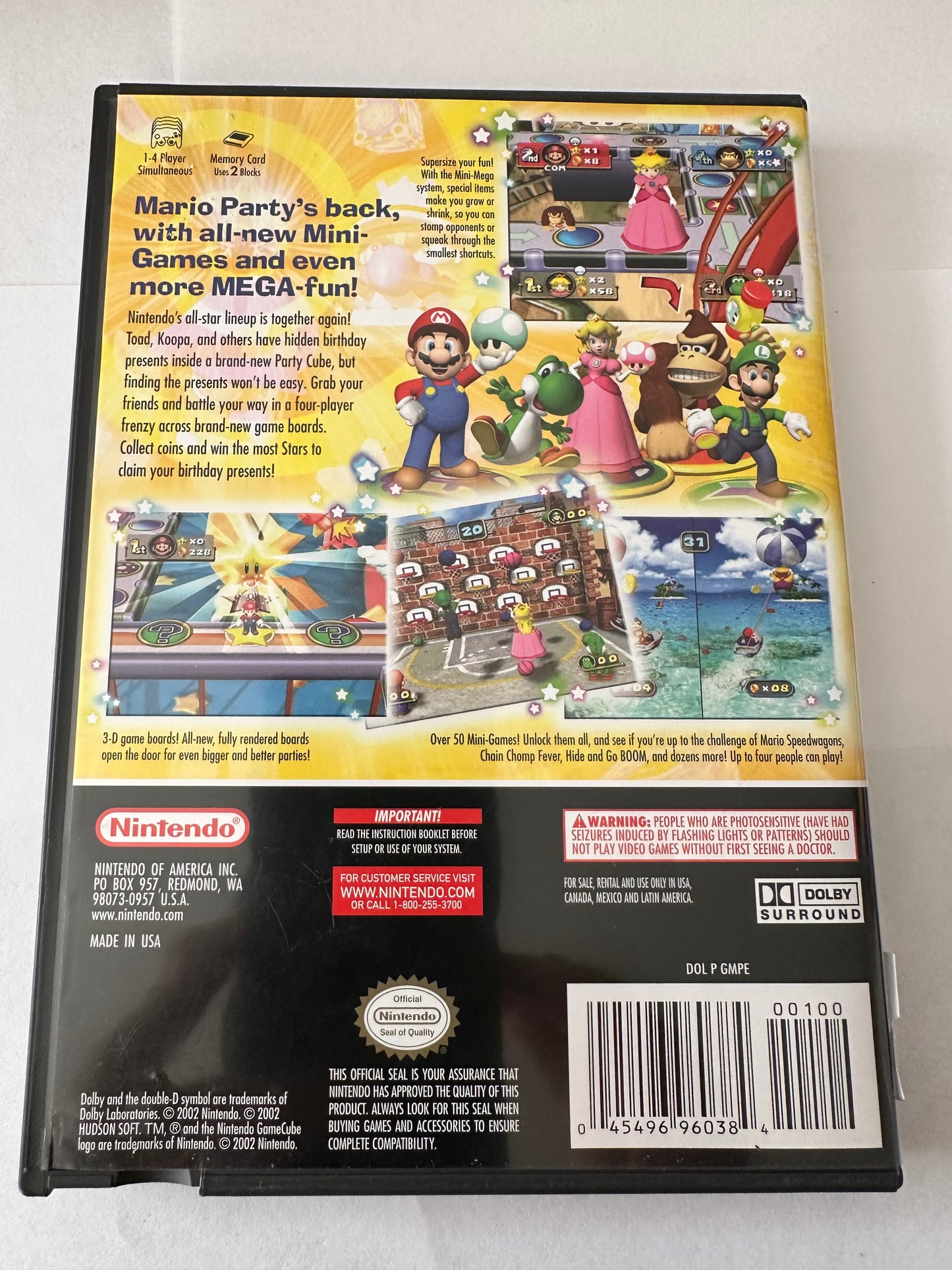 Mario party 4 for the GameCube