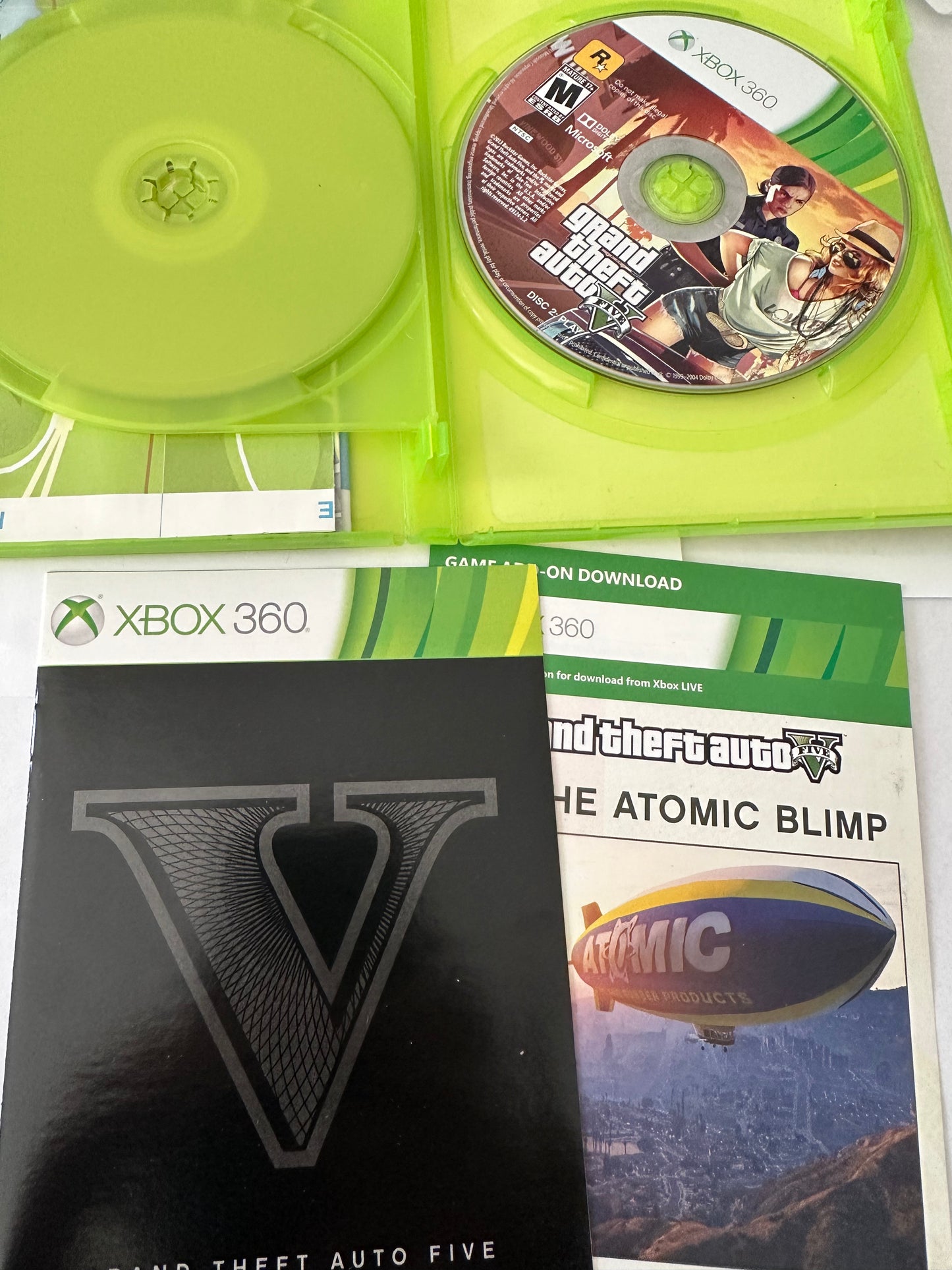 Grand theft auto V for the Xbox 360