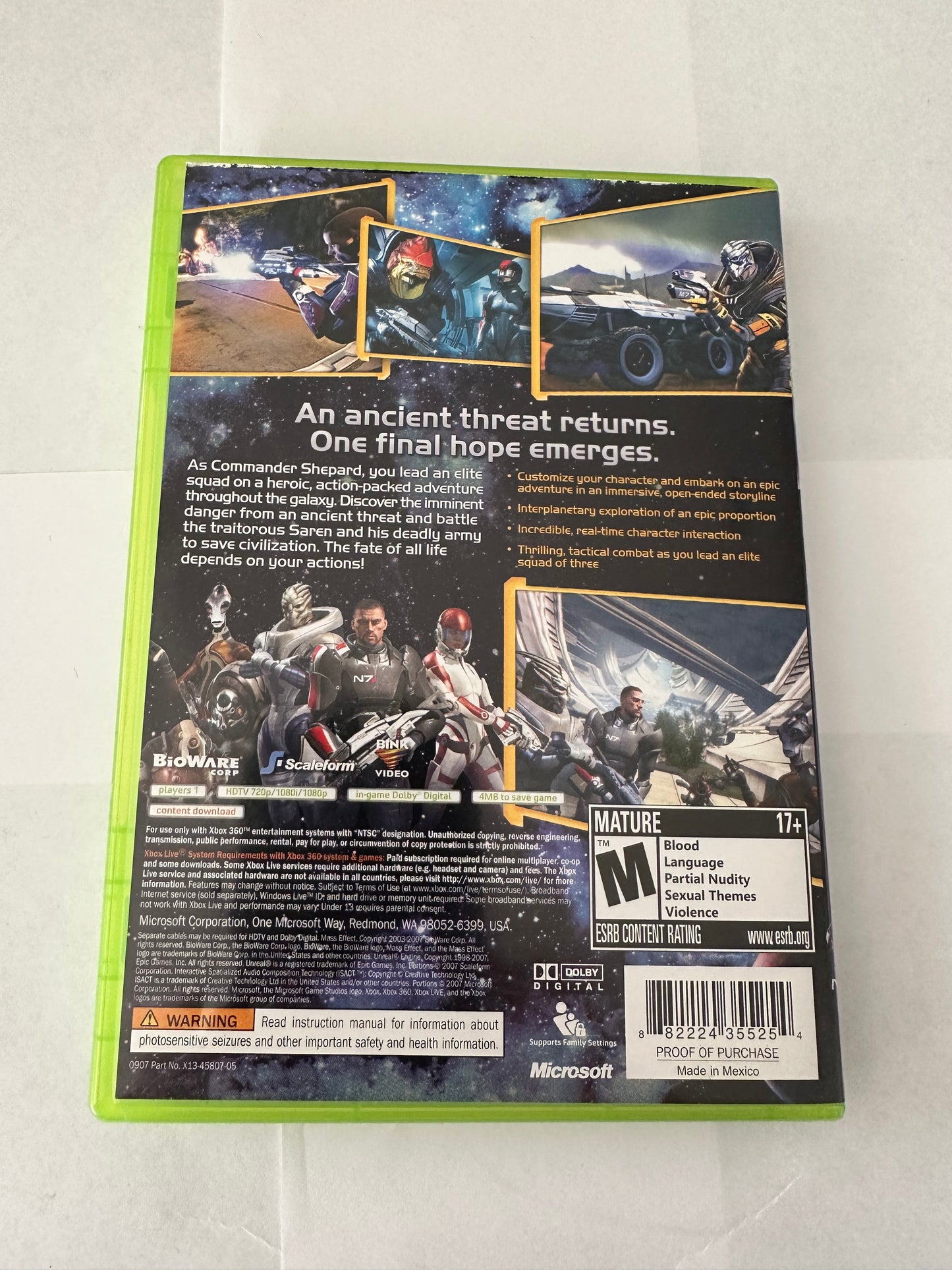 Mass effect for the Xbox 360