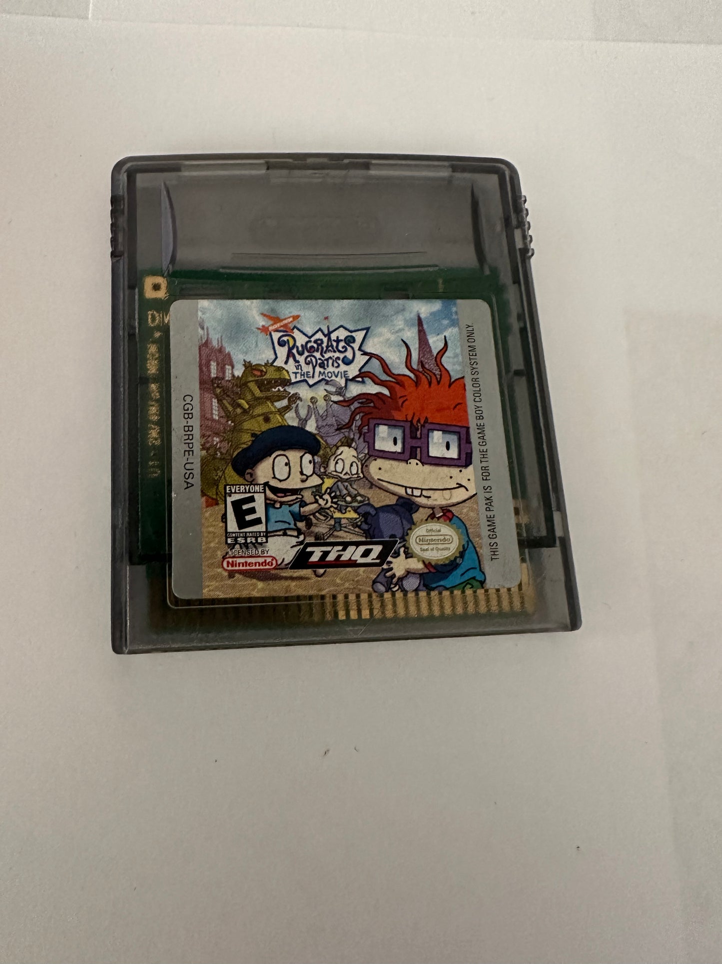 Rugrats in Paris the movie for the Gameboy color. Game only.
