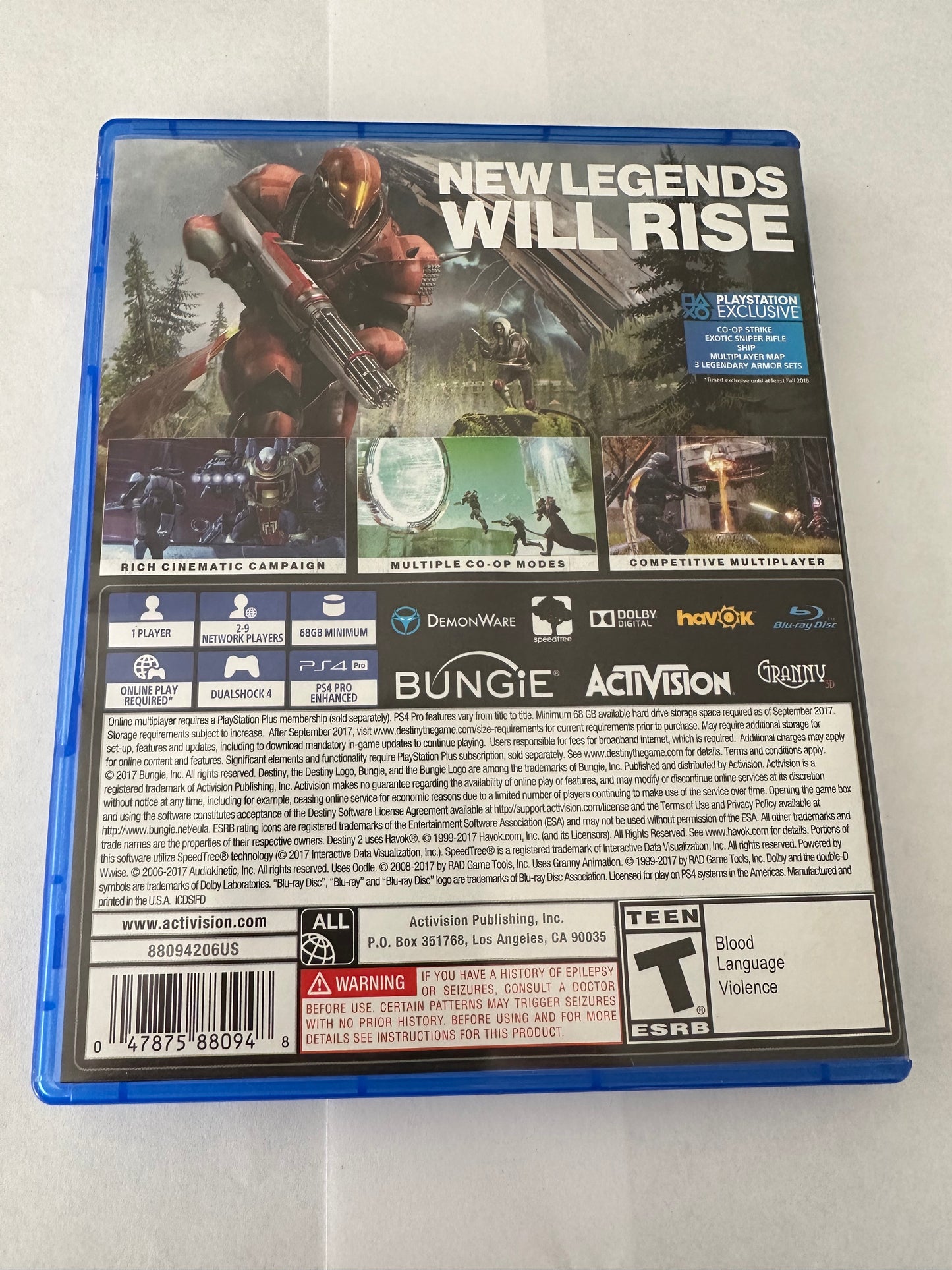 Destiny 2 for the PS4