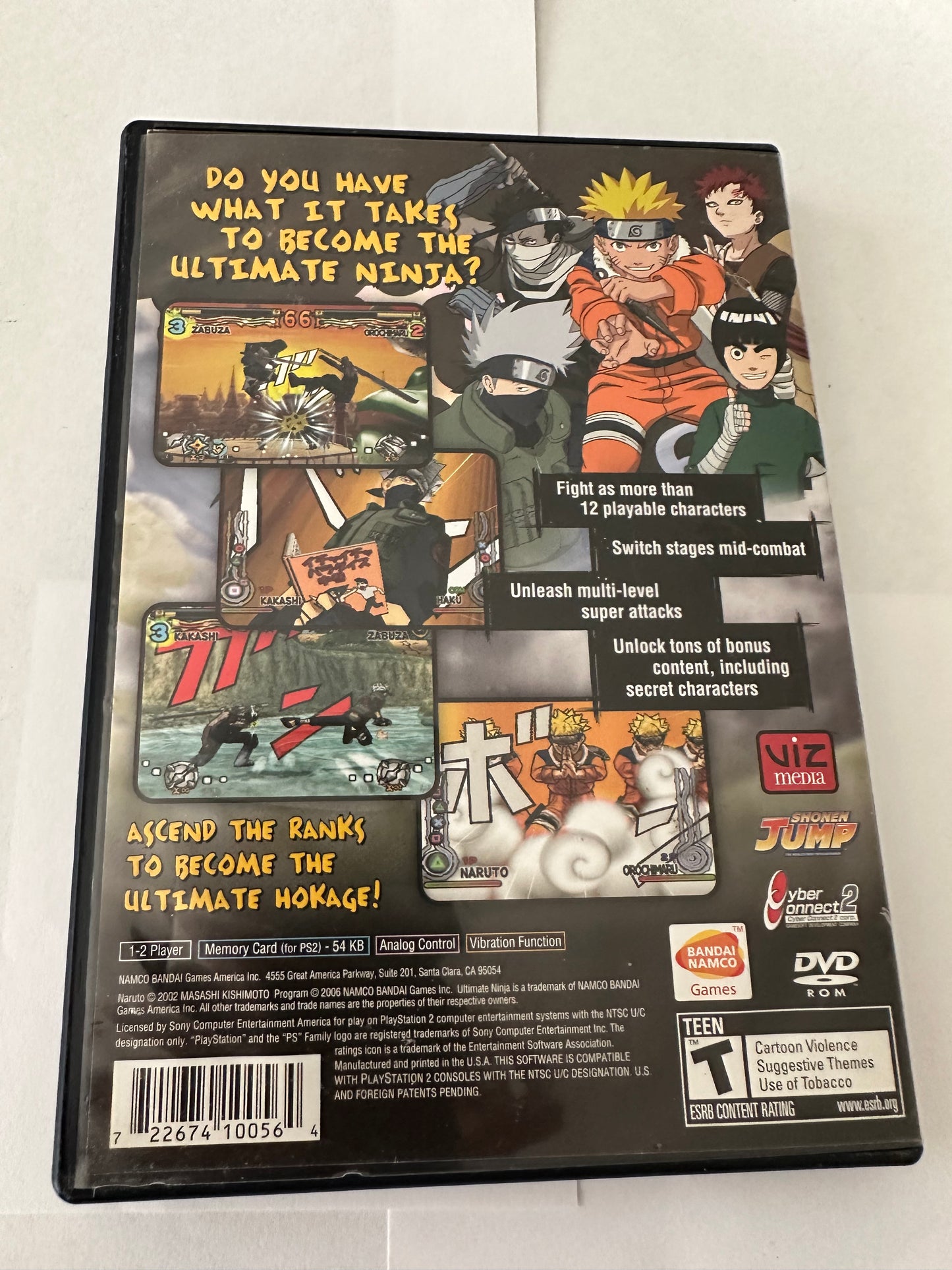 Naruto ultimate ninja for the PlayStation 2