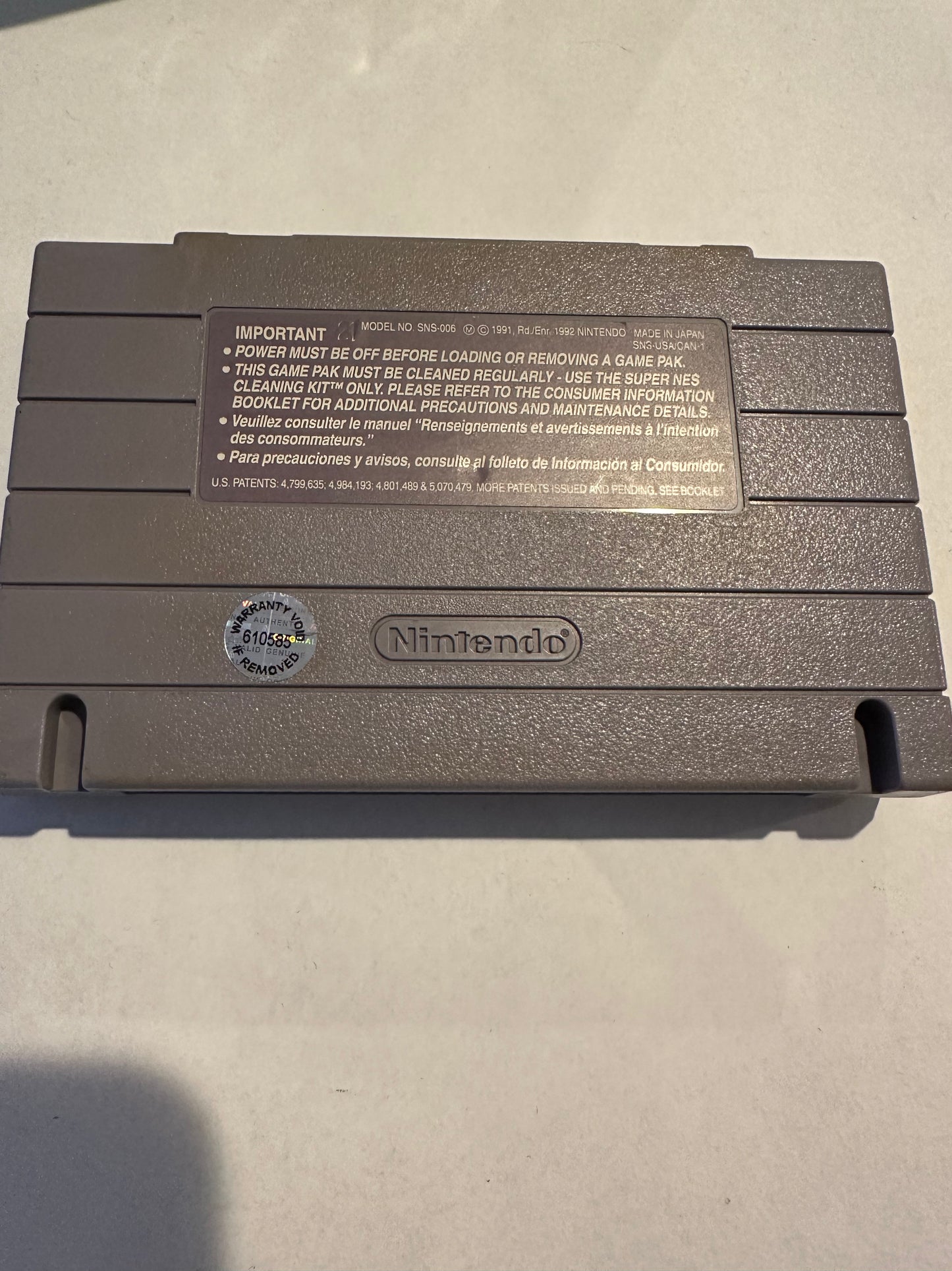 Flashback. Game only.