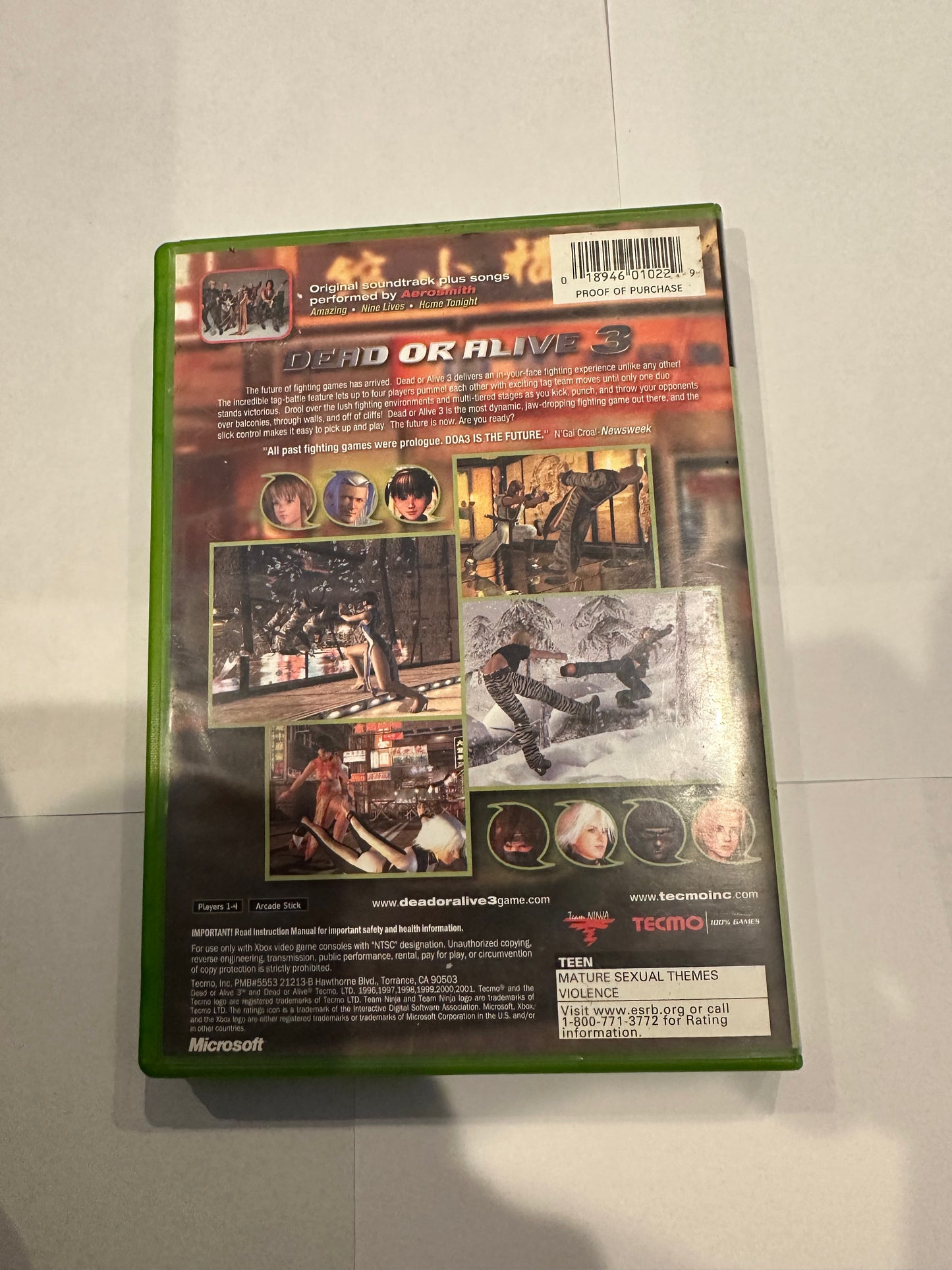 Dead or alive 3. Missing manual