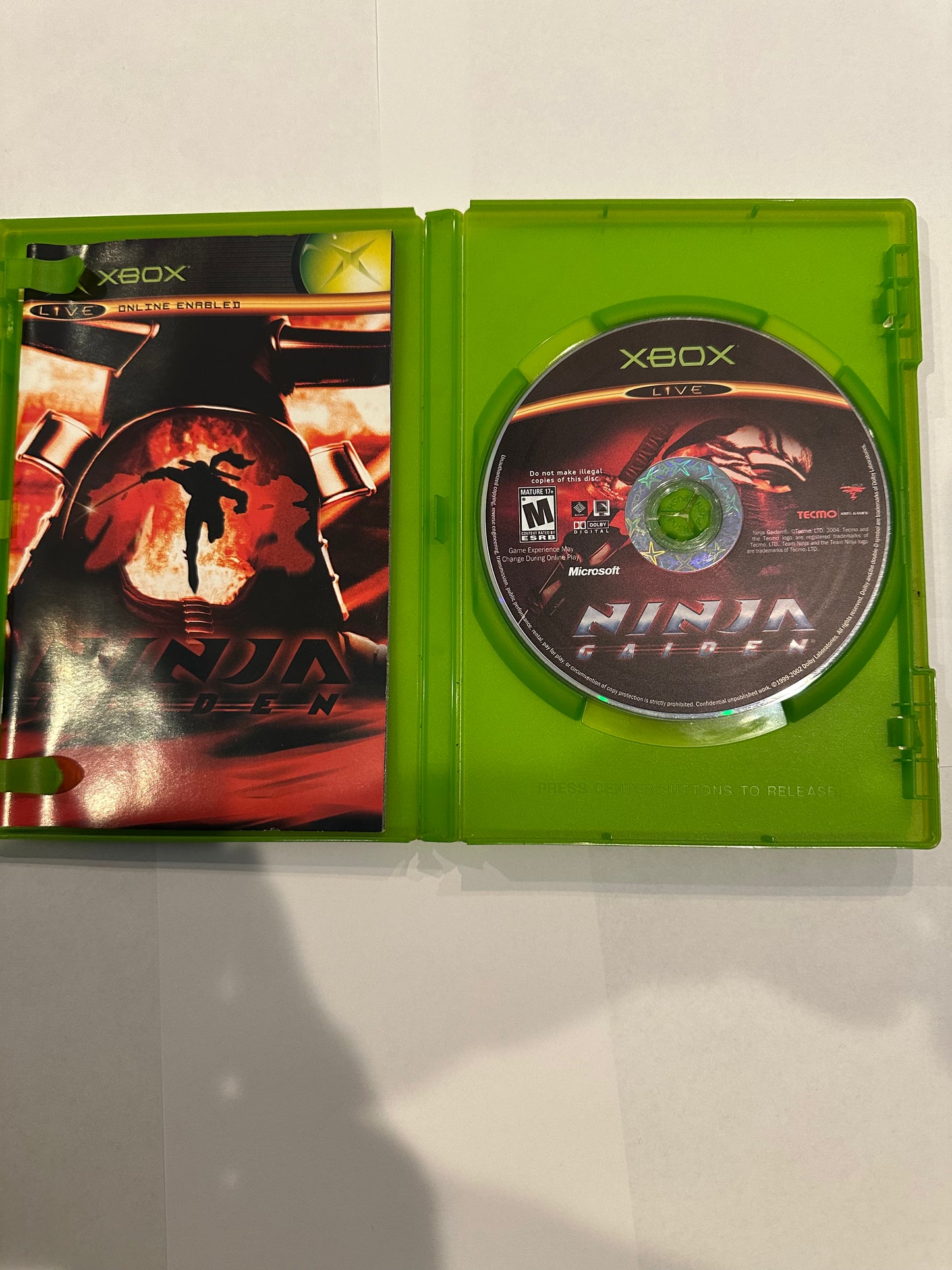 Ninja gaiden for Xbox.