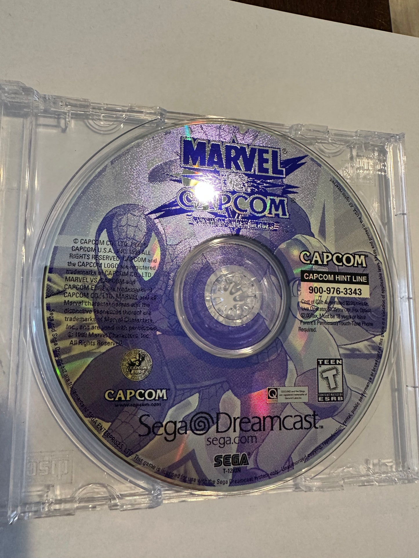 Marvel vs capcom for Dreamcast. Disc only