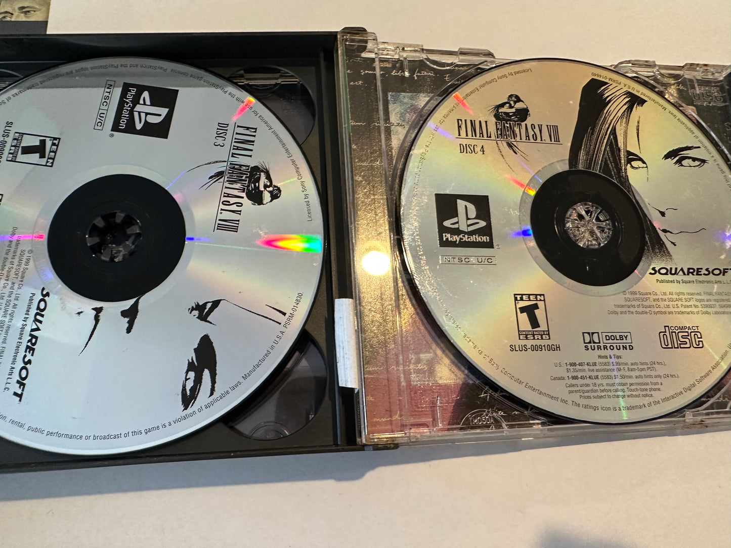 Final fantasy viii for PS1. Missing manual
