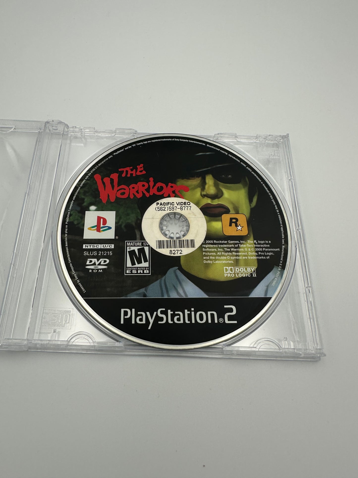 The warriors for PlayStation 2. Disc only