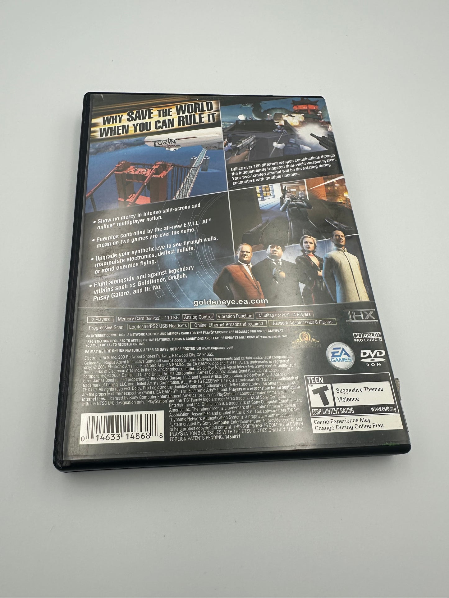 Golden eye rogue agent for PlayStation 2