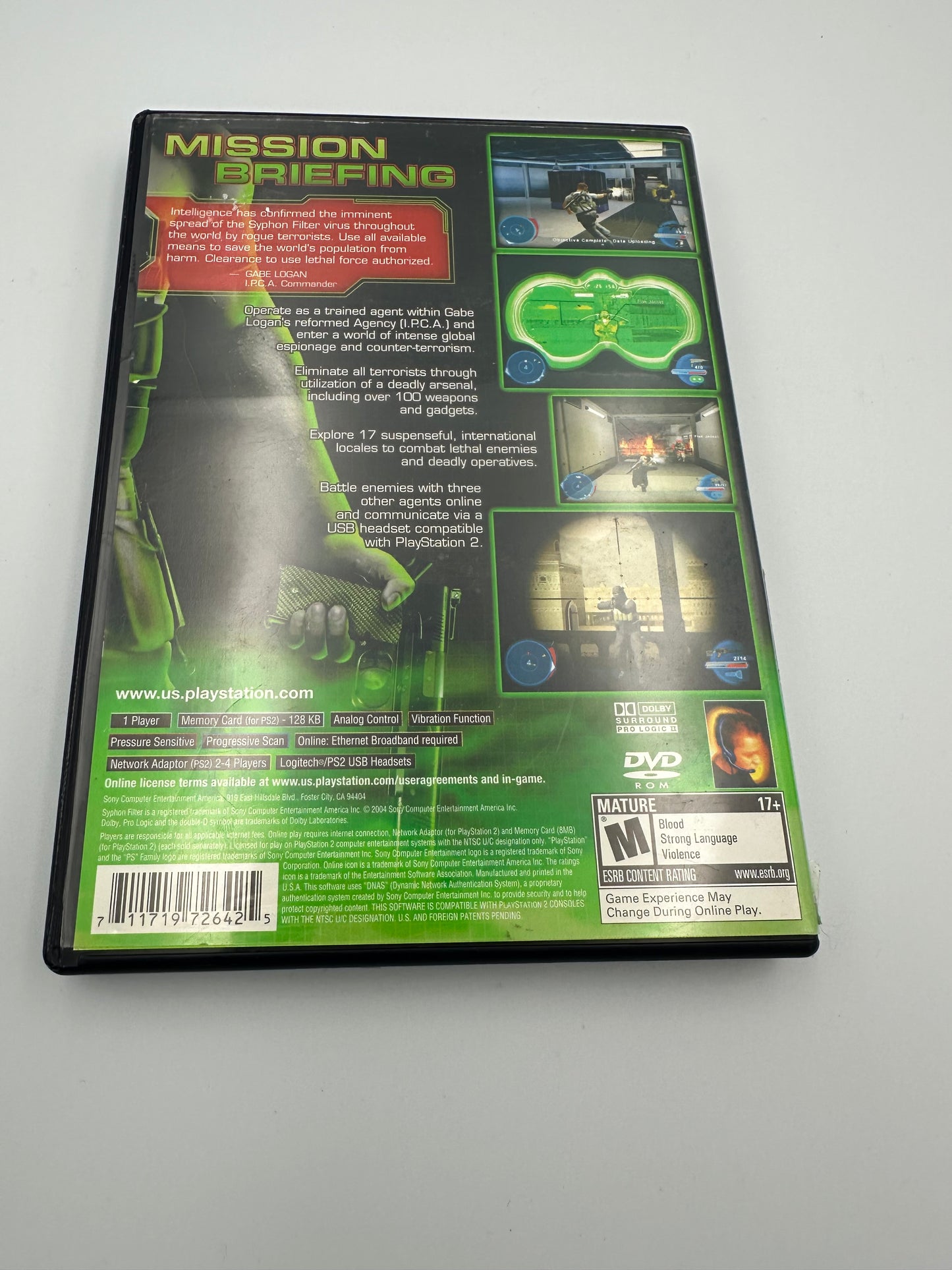 Syphon filter the omega strain for PS2