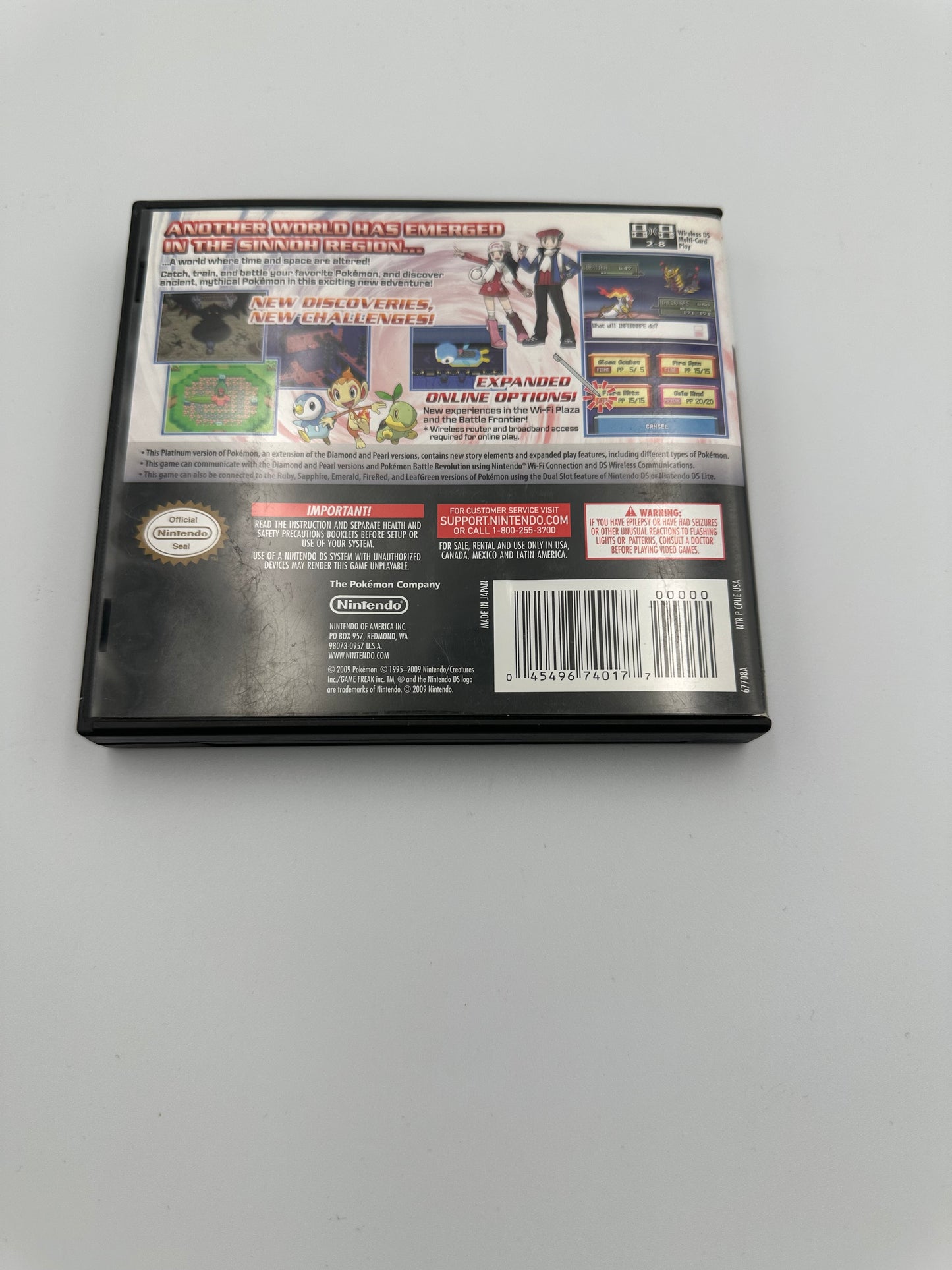 Pokémon platinum for Nintendo DS