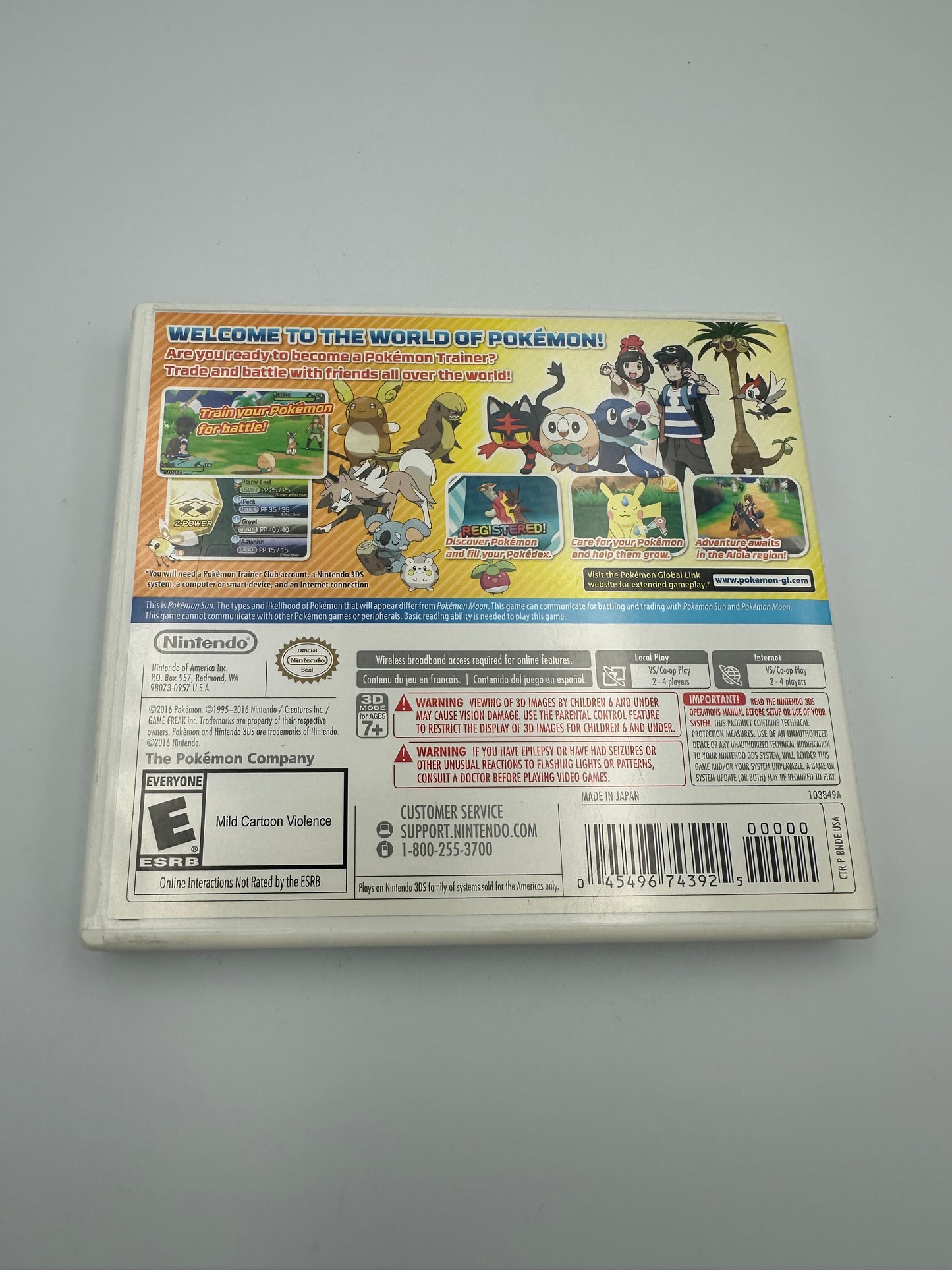 Pokémon sun for 3ds