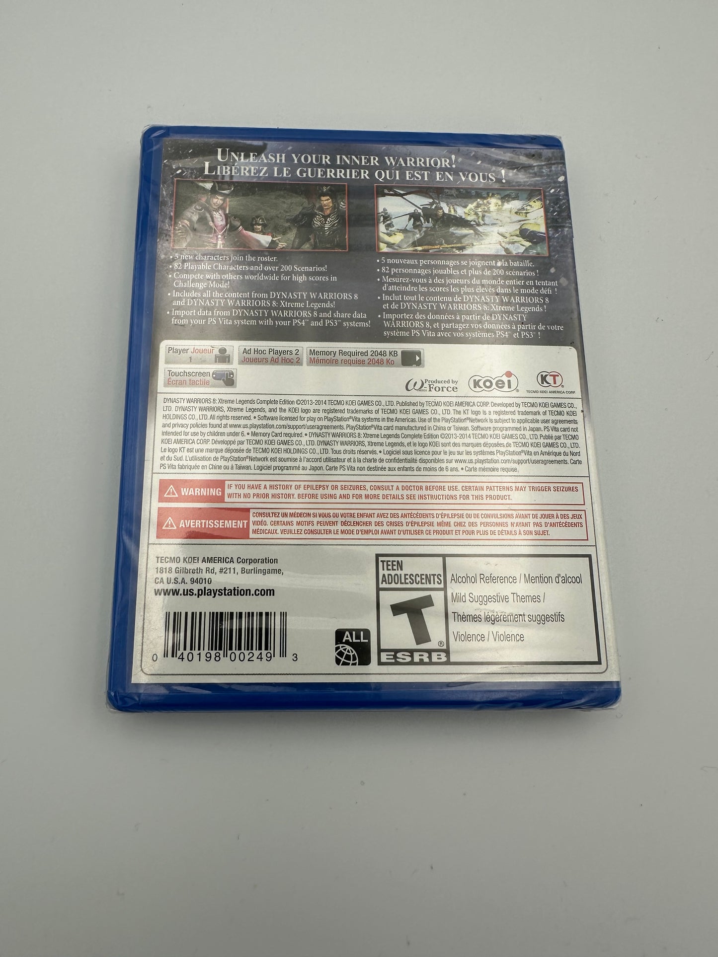 Xtreme legends dynasty warriors 8 for PlayStation vita. Sealed. Brand new