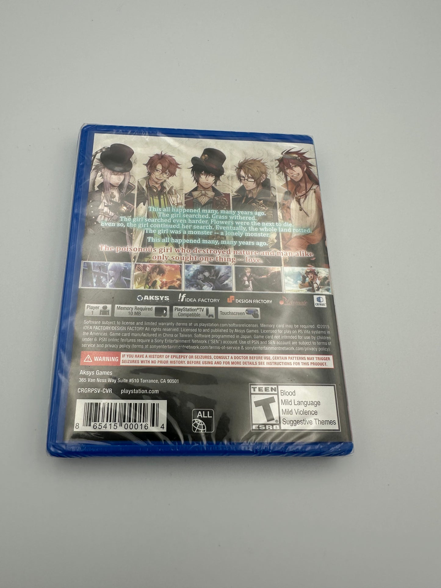 Code: realize guardian of rebirth for vita. Brand new. Sealed