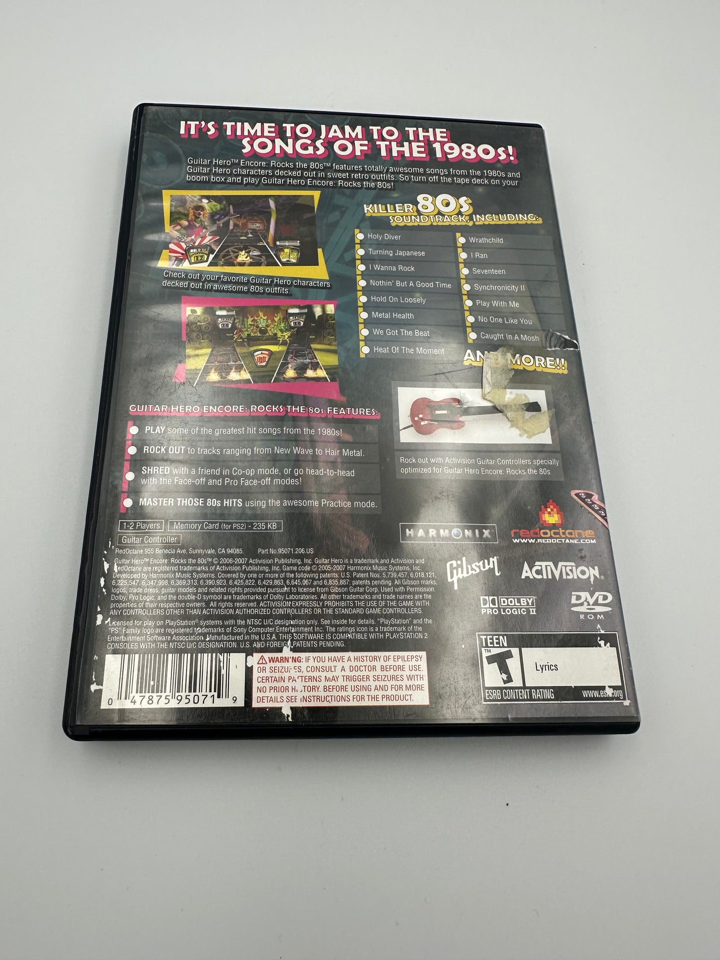 Guitar hero encore rocks the 80s for PS2