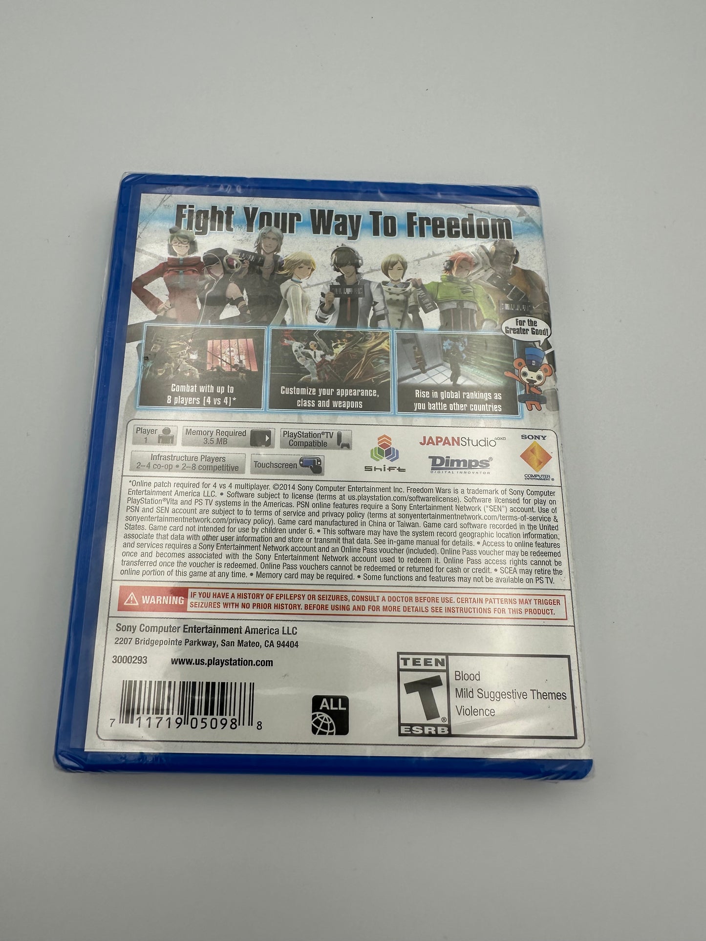 Freedom wars for PlayStation vita. Sealed. Brand new