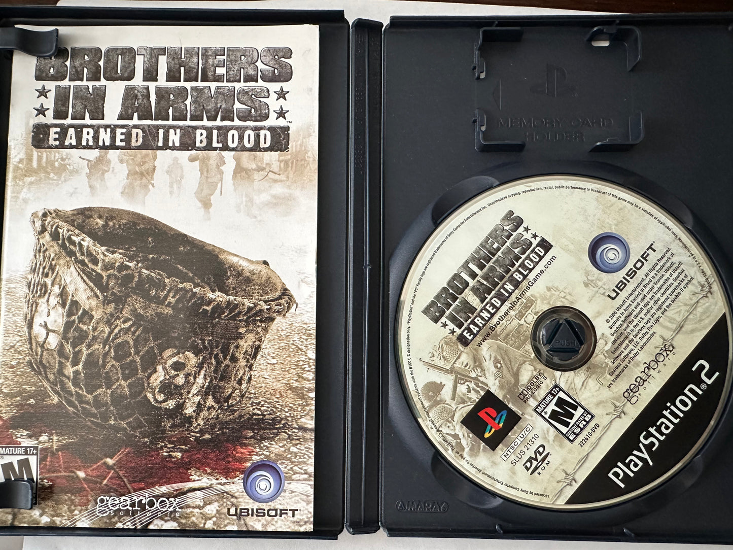 Brothers in arms earned in blood for the PS2