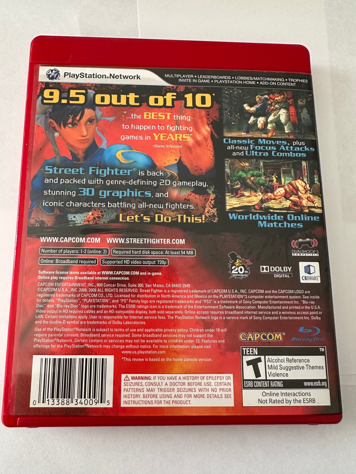 Street fighter IV for the PS3