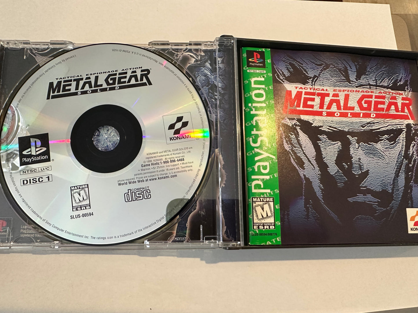 Metal gear solid for PS1