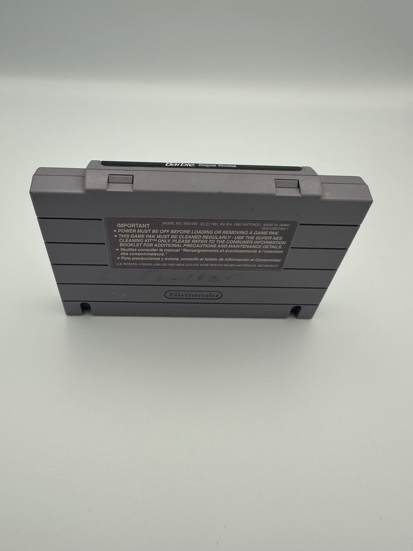 Barbie super model for Super Nintendo