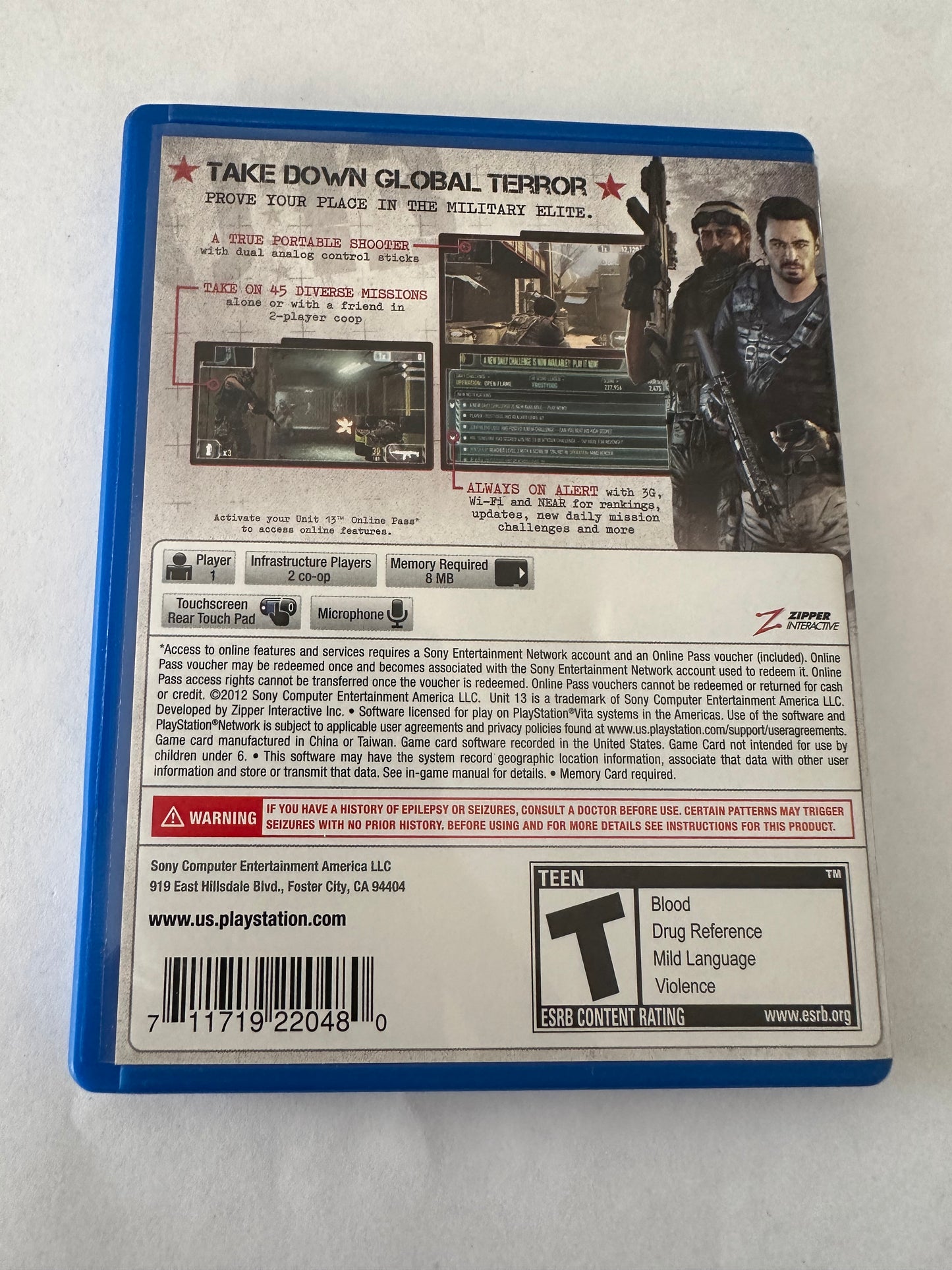 Unit 13 for the PS Vita