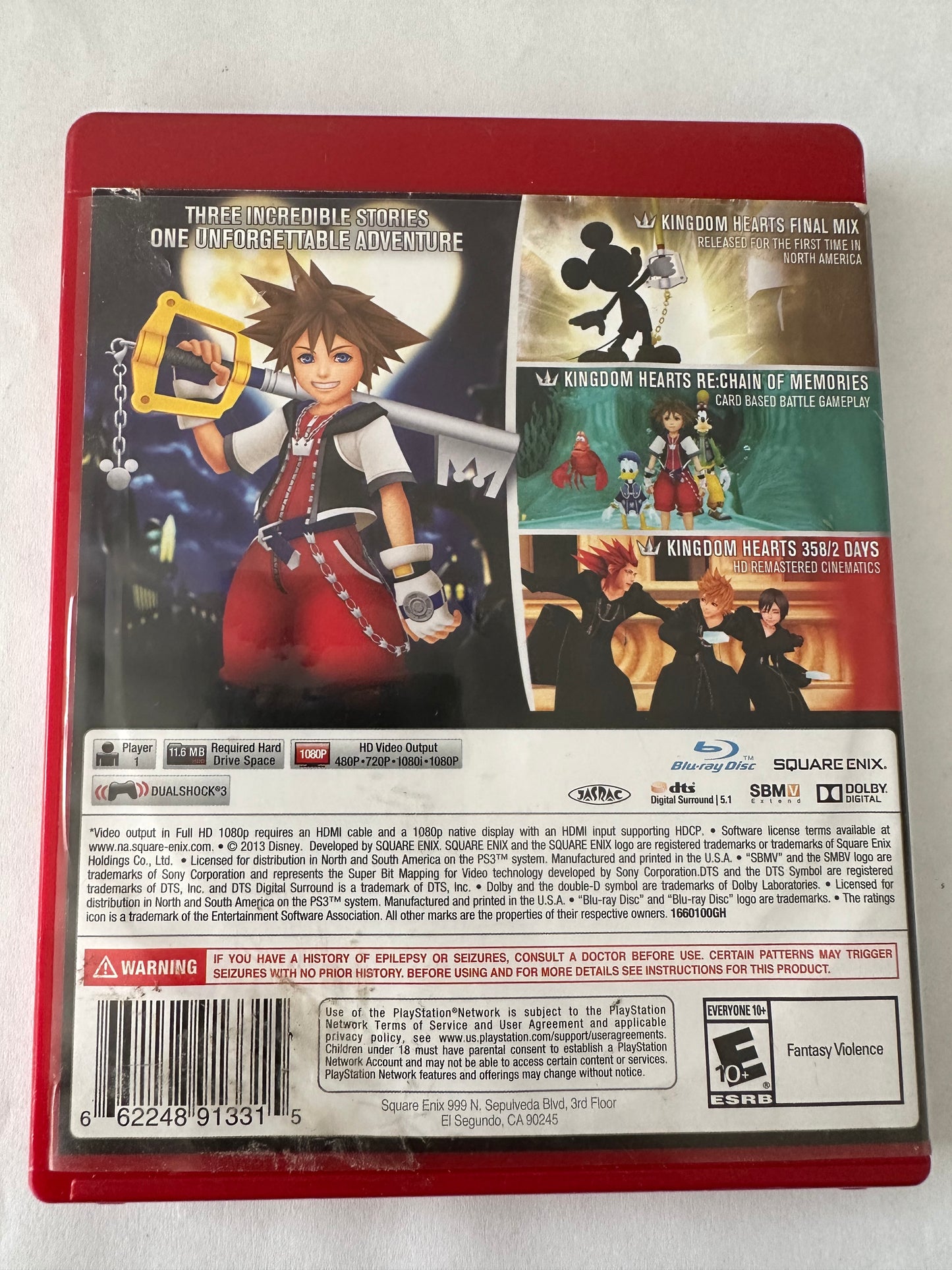 Kingdom hearts HD 1.5 remix for the PS3