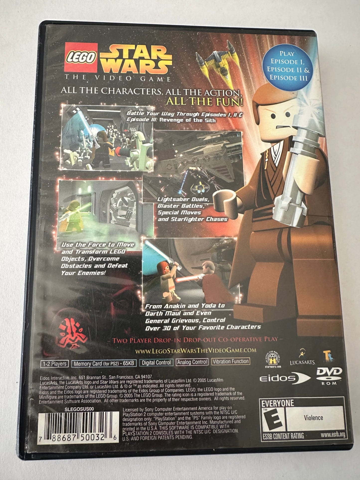 Lego Star Wars the video game for PlayStation 2