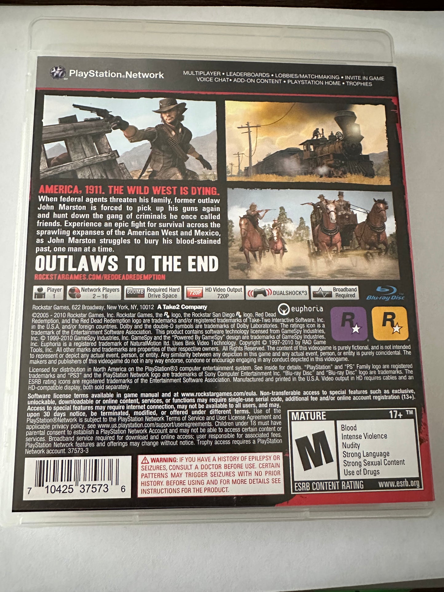 Red dead redemption for the PlayStation 3