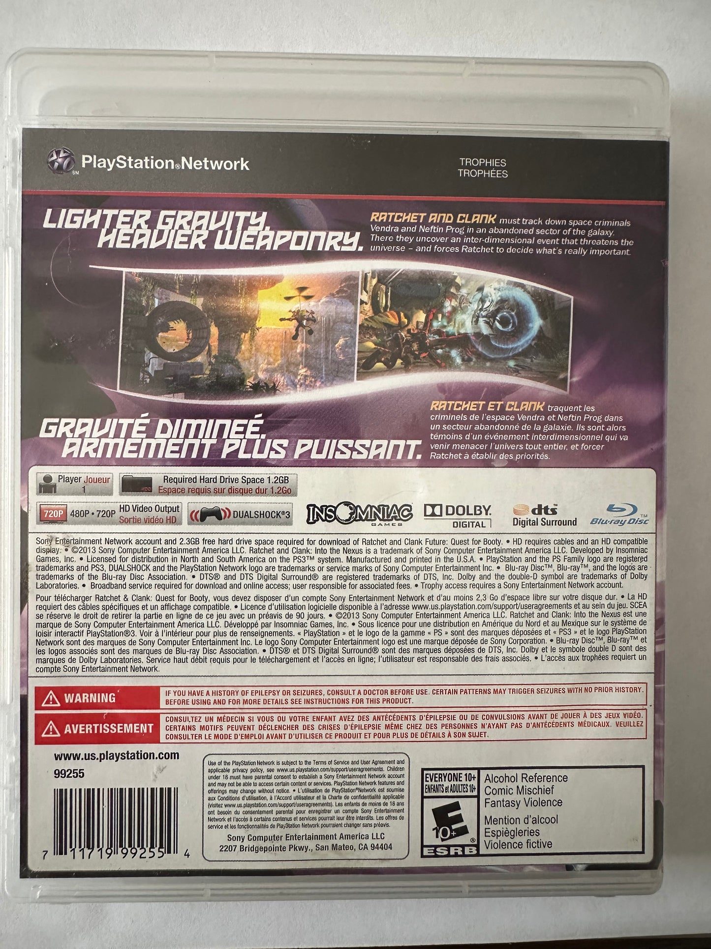 Ratchet & clank into the nexus for the PS3