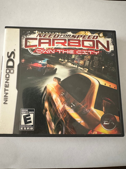Need for speed carbon own the city for the Nintendo DS