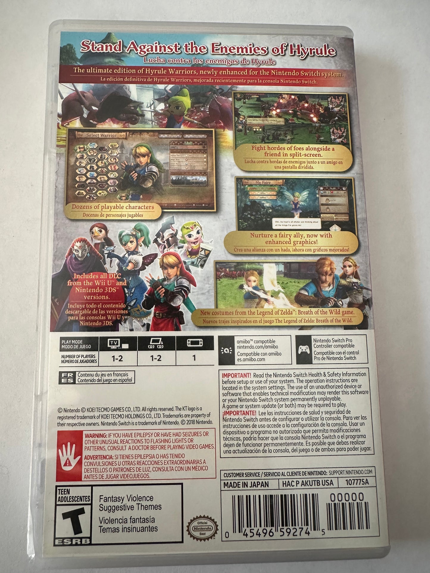 Hyrule warriors definitive edition for the Nintendo switch