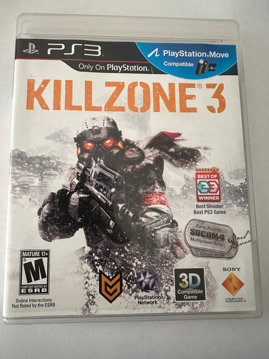 Kill zone 3 for the PlayStation 3