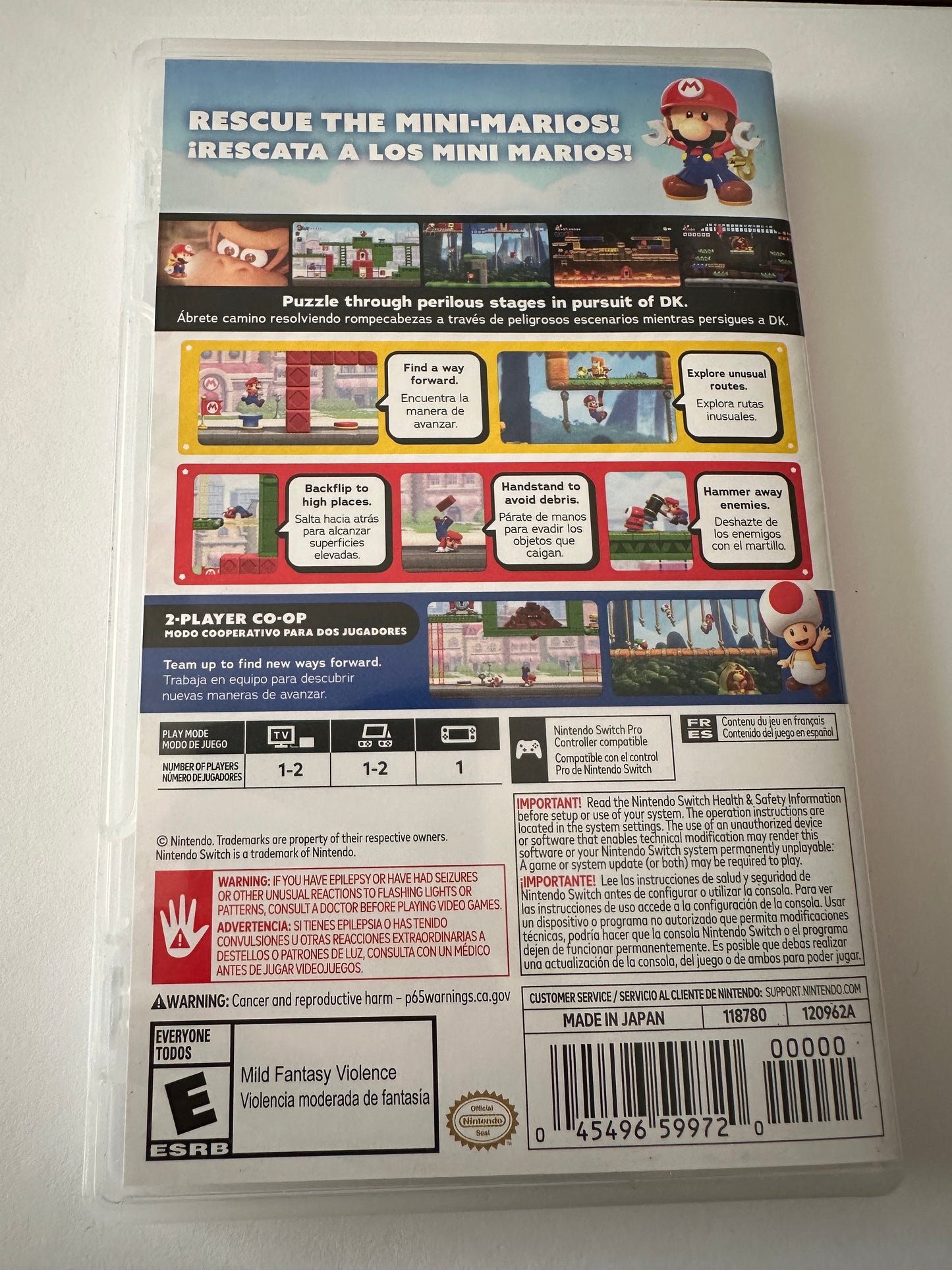 Mario vs donkey Kong for the Nintendo switch
