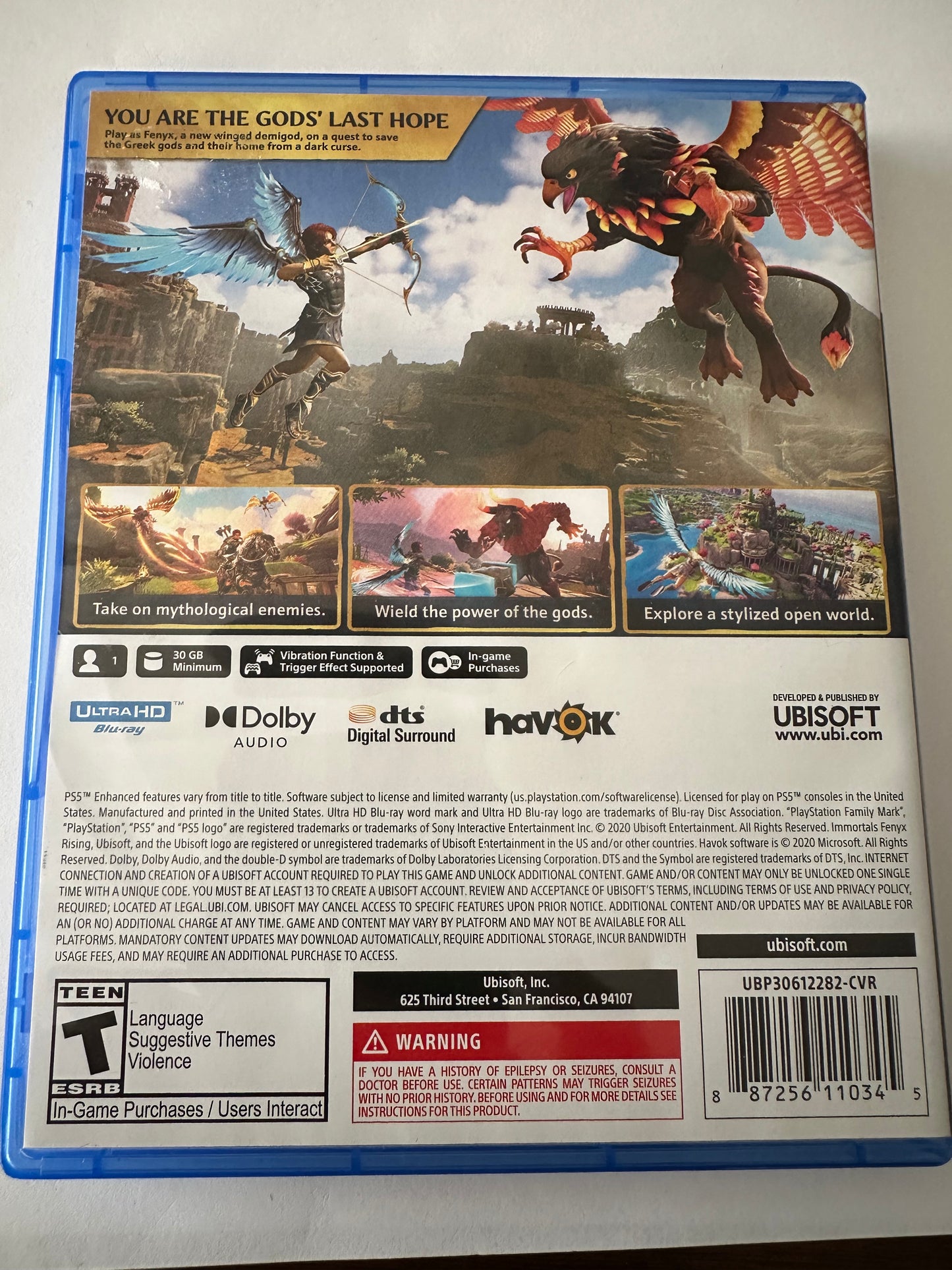 Immortals fenyx rising for the PlayStation 5