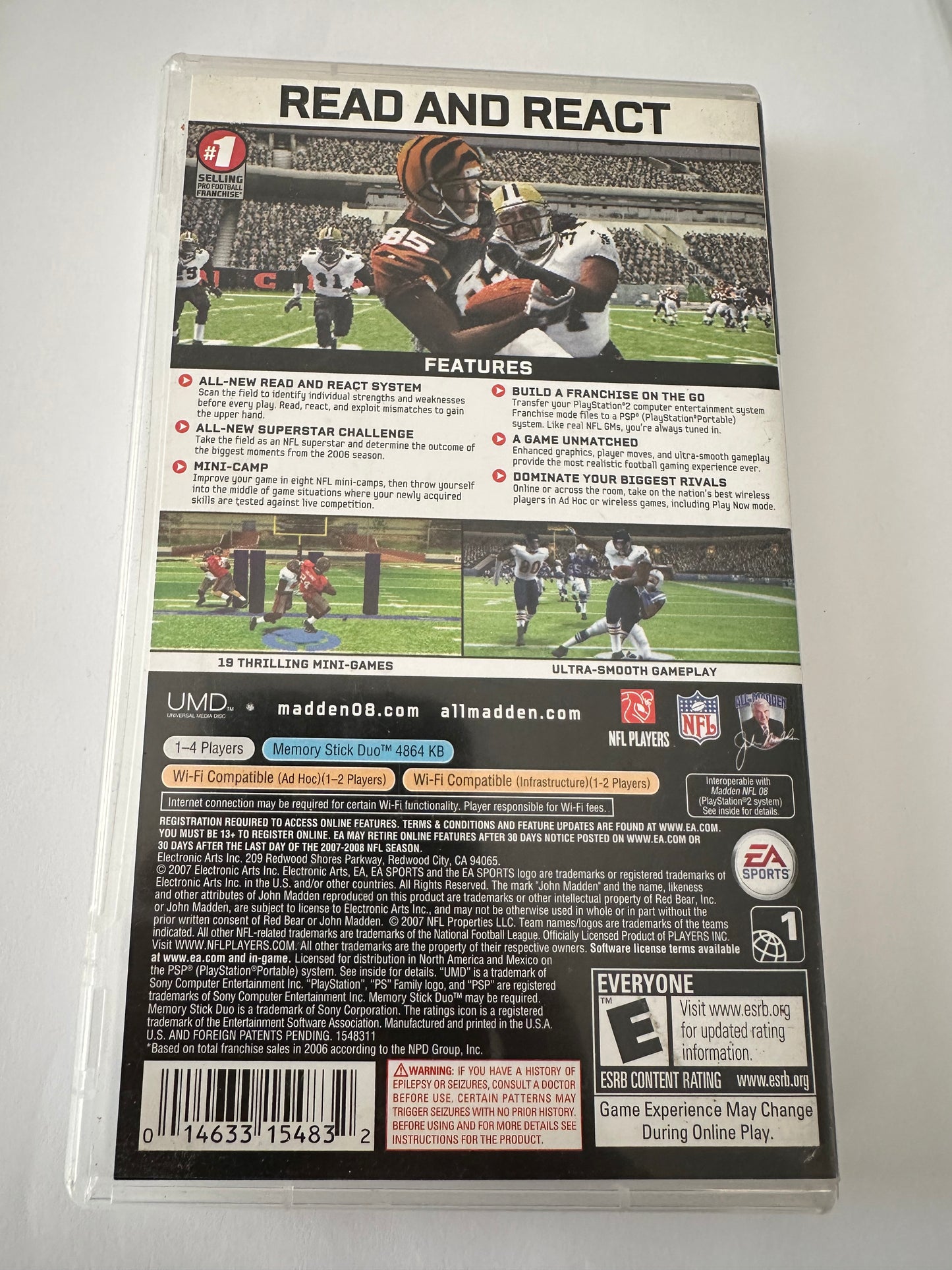 Madden NFL 08 for the PSP