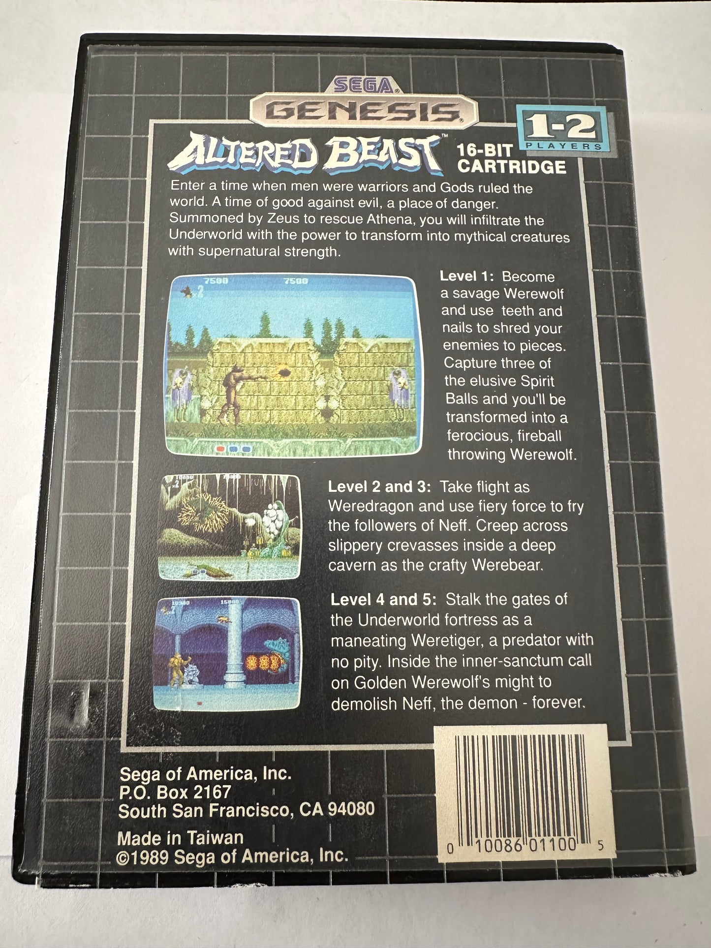 Altered Beast for the Sega genesis