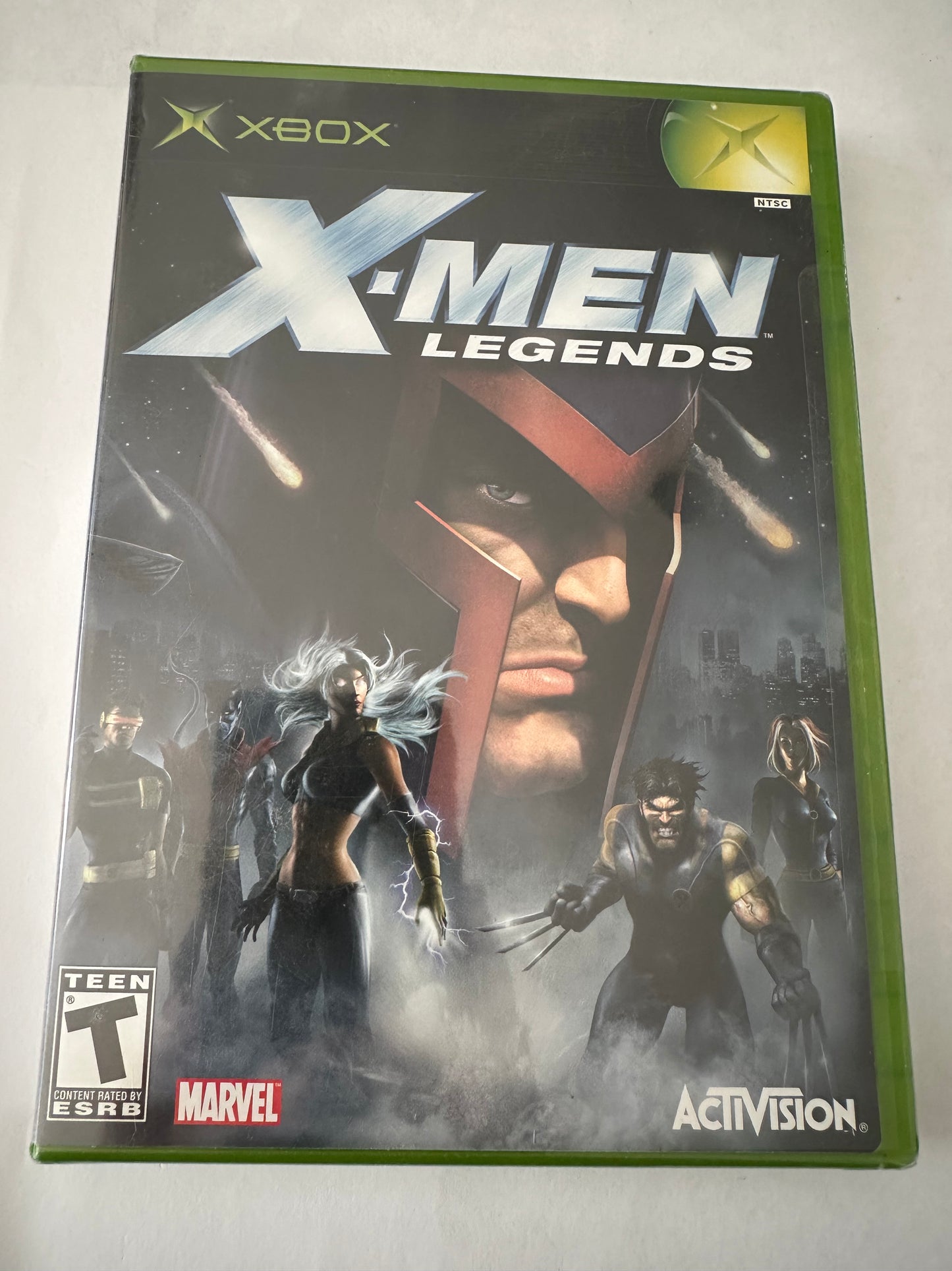 X-men legends for the Xbox. Brand new. Sealed.