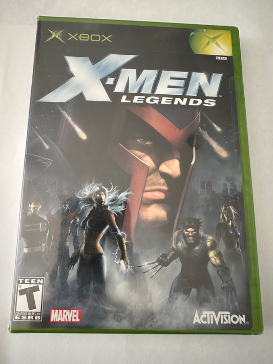 X-men legends for the Xbox. Brand new. Sealed.