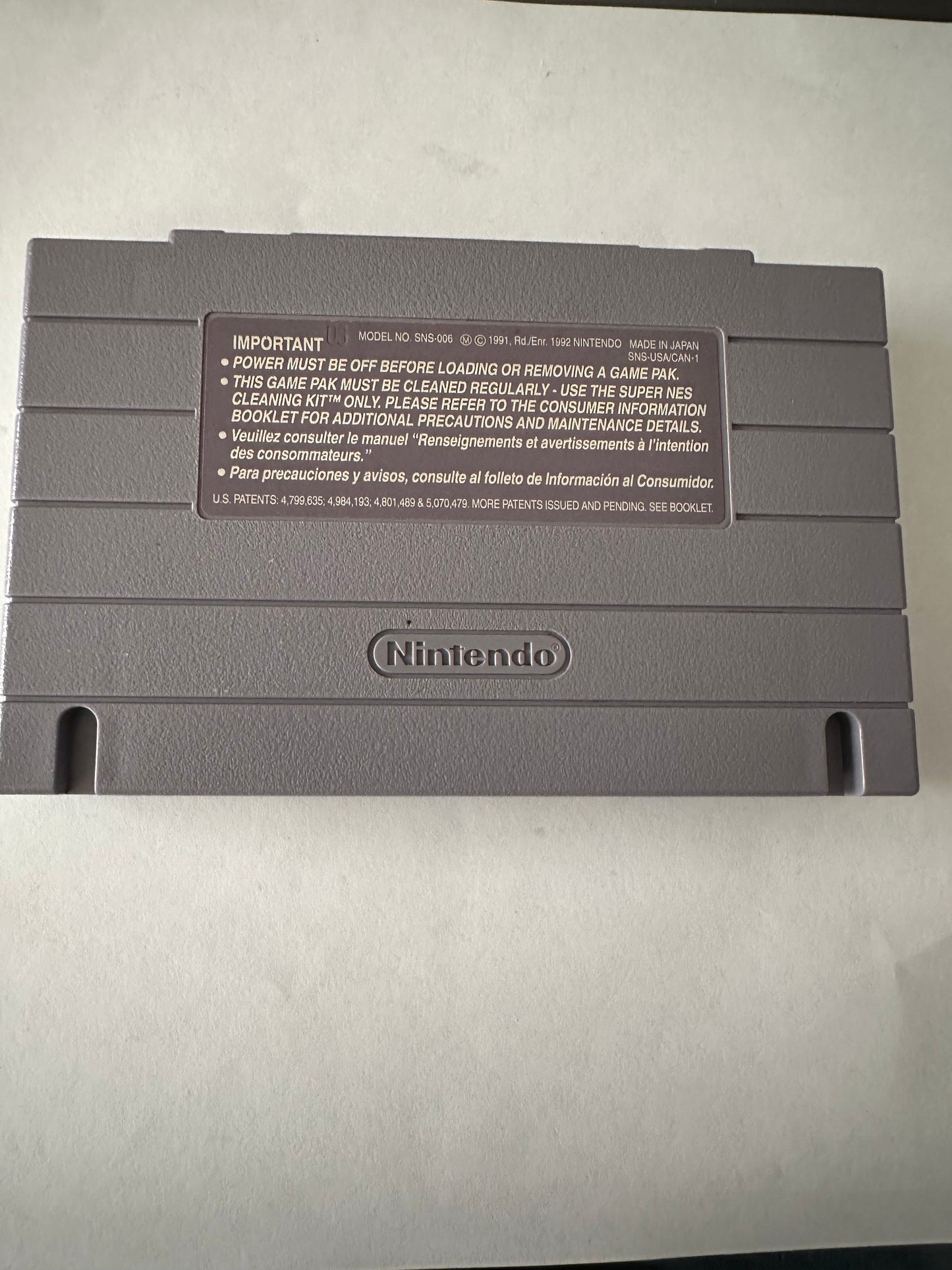 Megaman X for the Super Nintendo