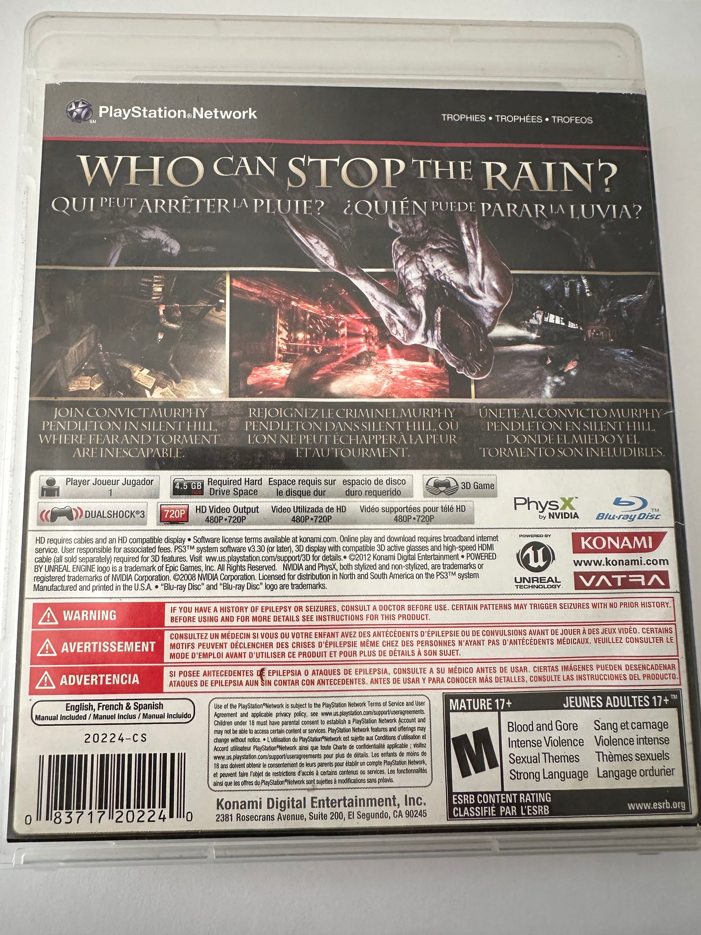 Silent hill downpour for the PlayStation 3