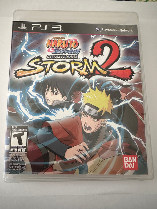 Naruto shippuden ultimate ninja storm 2 for the PS3. Missing Manual