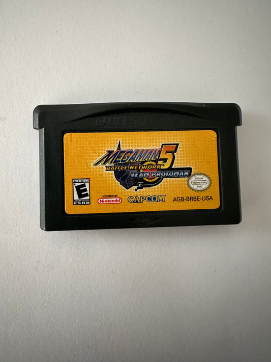 Megaman 5 battle network team protoman for the Gameboy advance