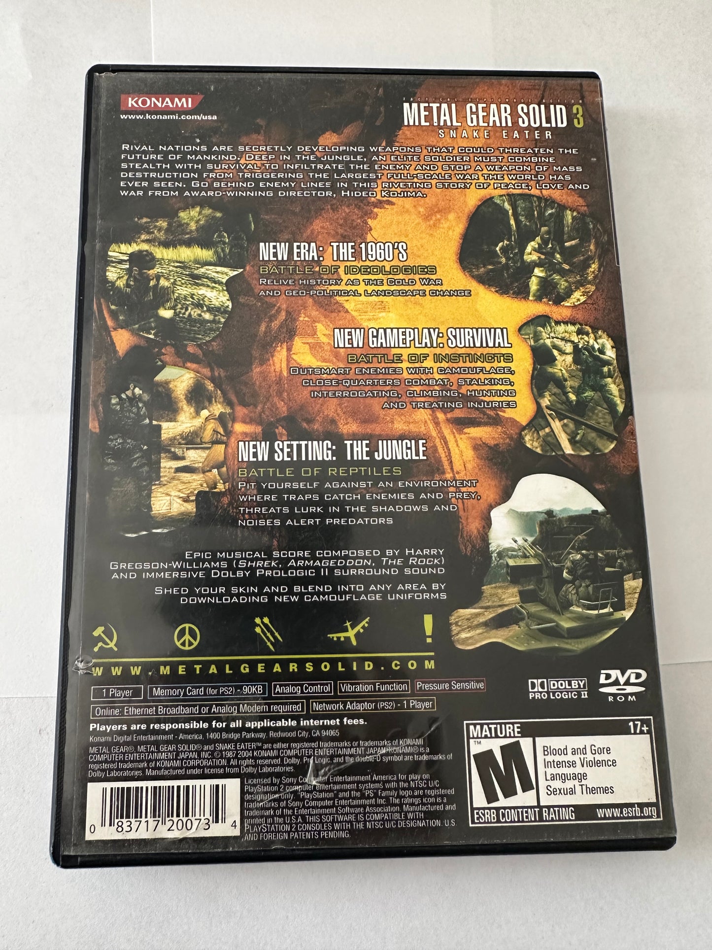 Metal Gear solid 3 snake eater for the PlayStation 2