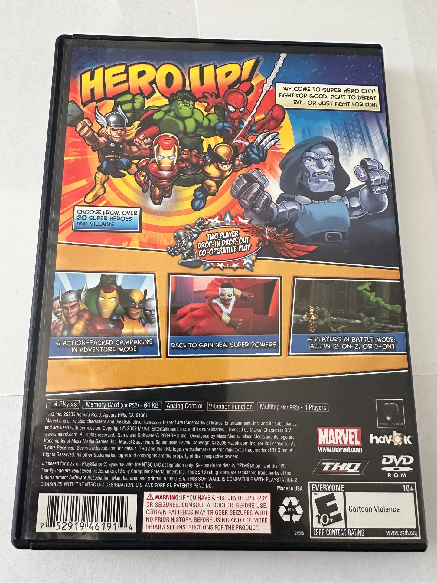 Marvel super hero squad for the PS2