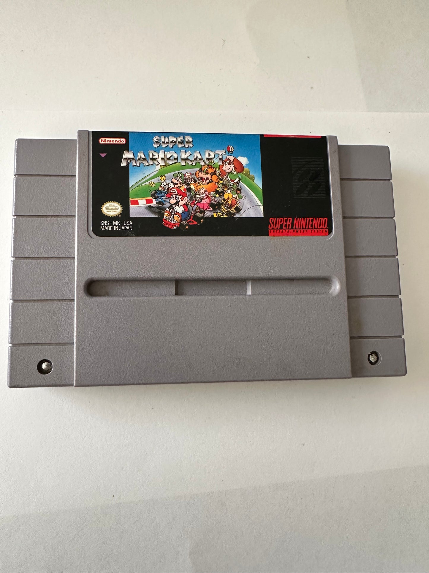 Super Mario Kart for the Super Nintendo