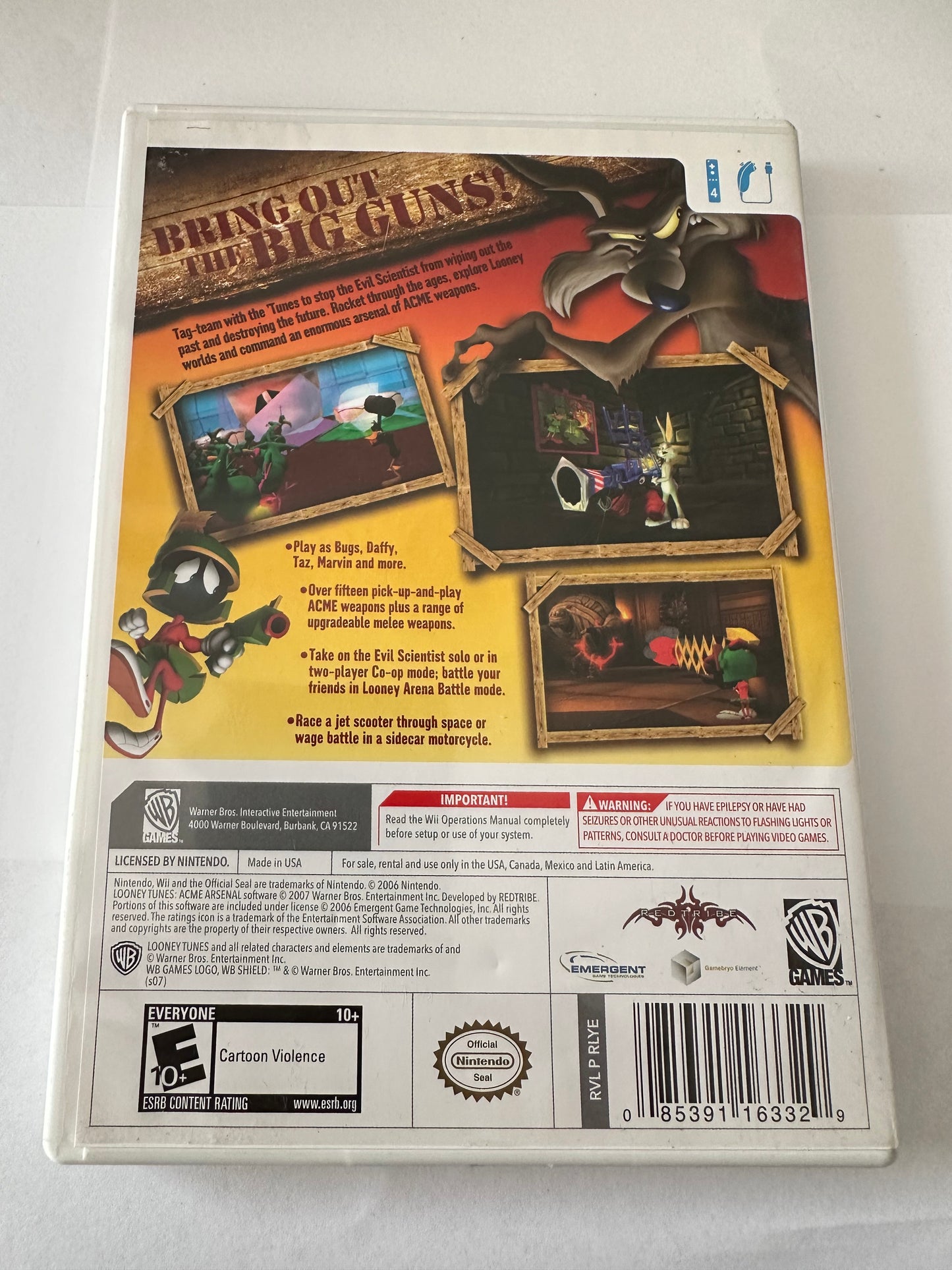 Looney tunes acme arsenal for the Nintendo Wii