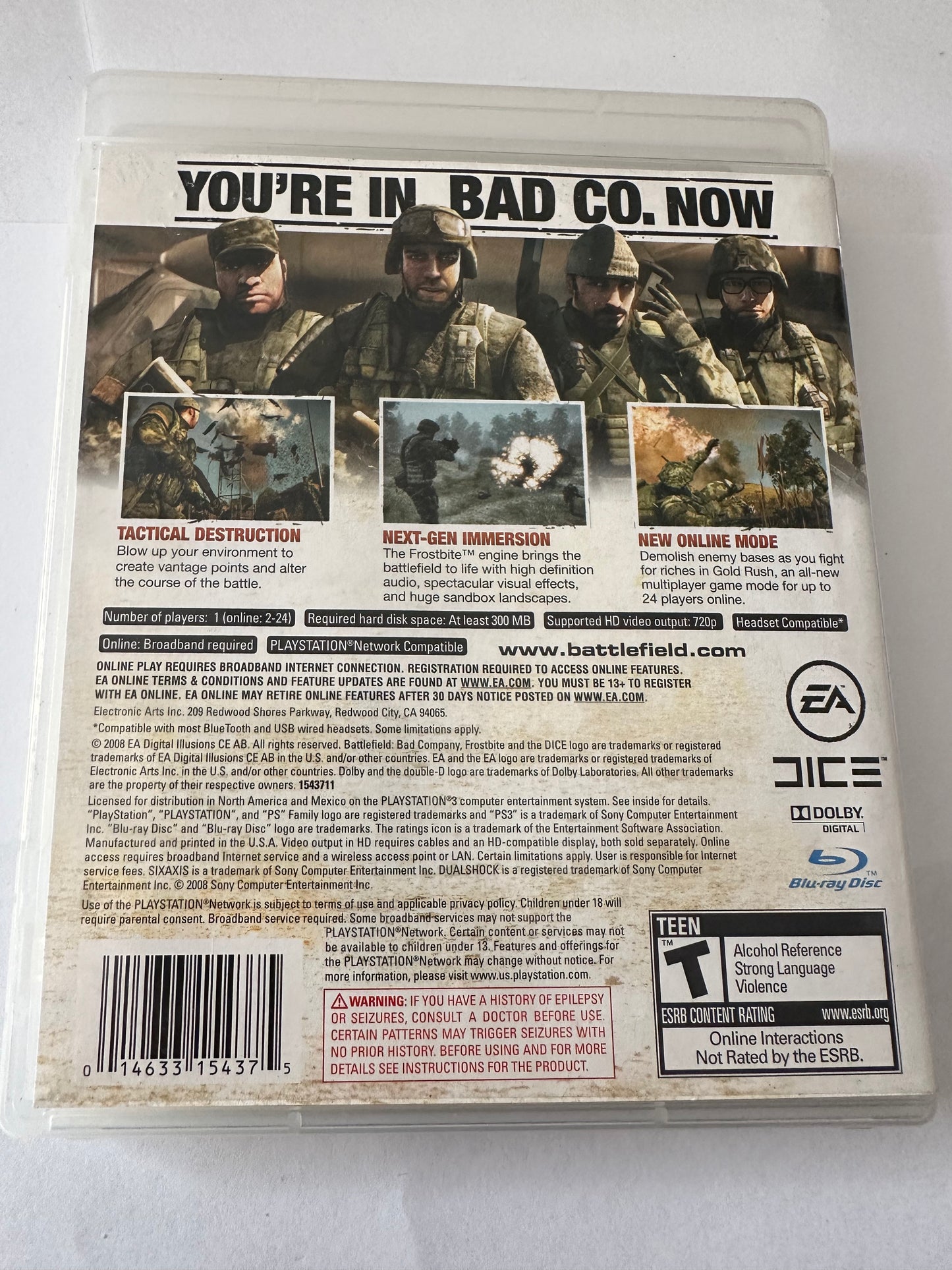 Battlefield Bad company for the PS3
