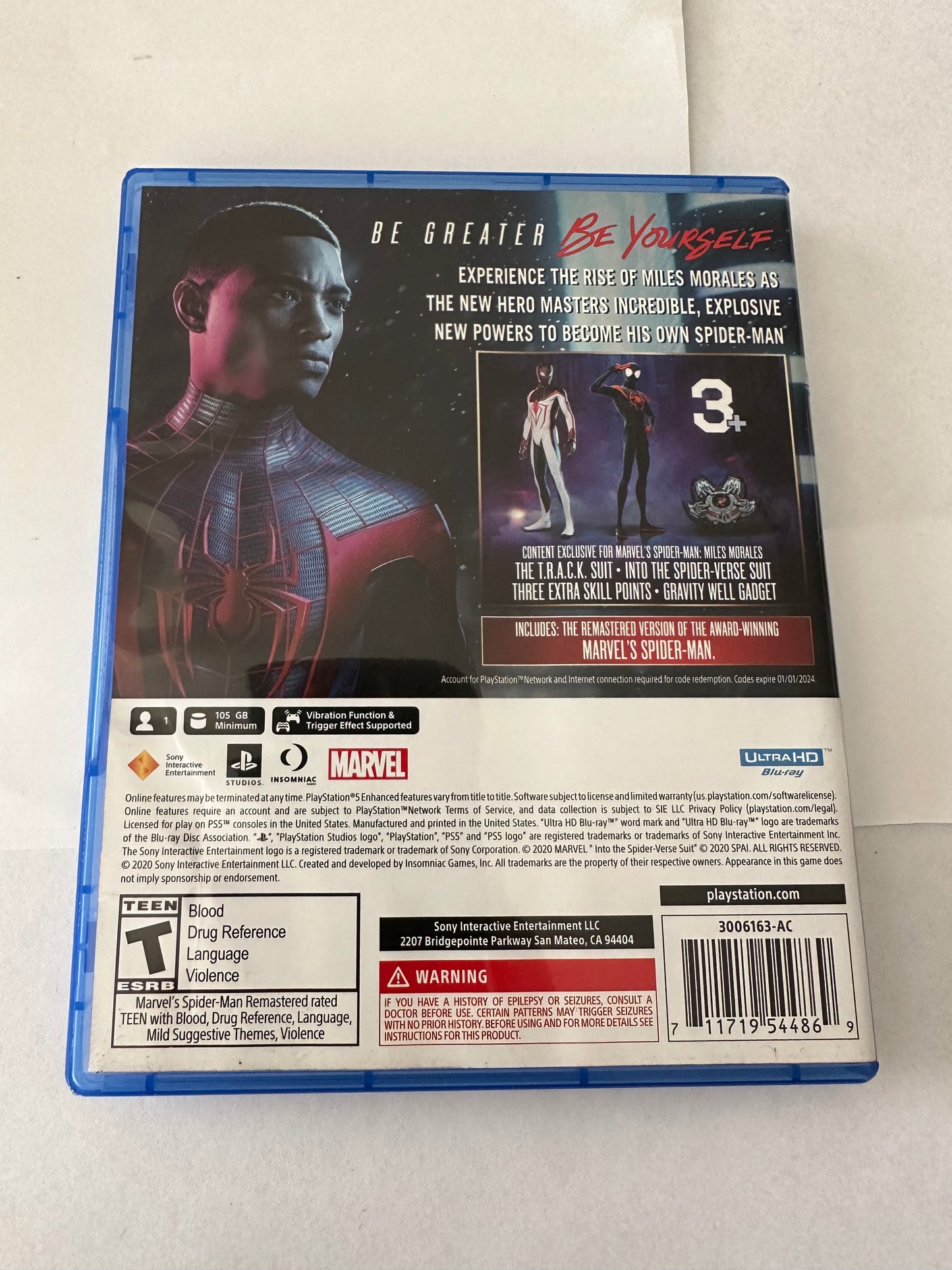 Spider-Man miles morales for the PS5