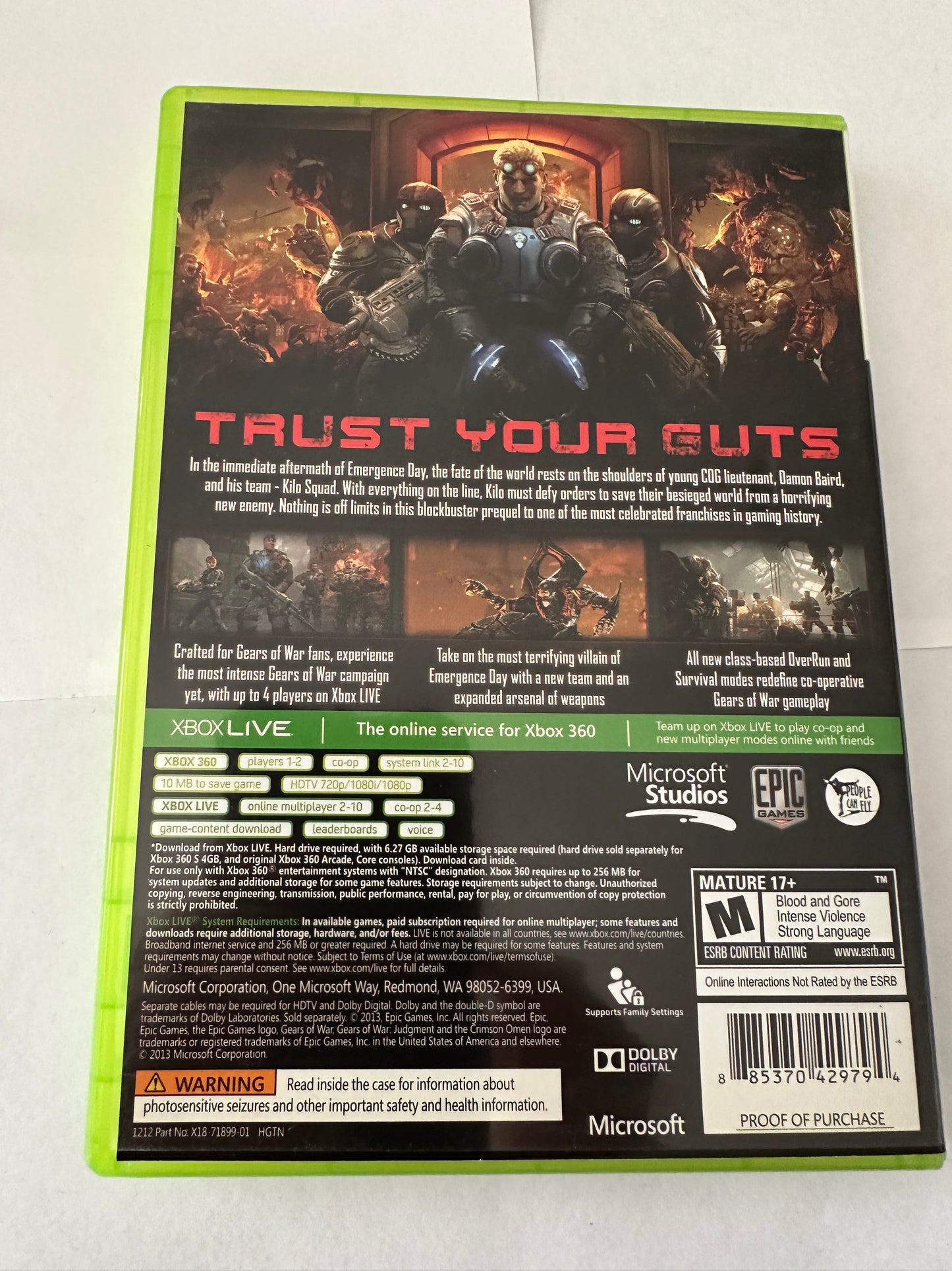 Gears of war judgement for the Xbox 360