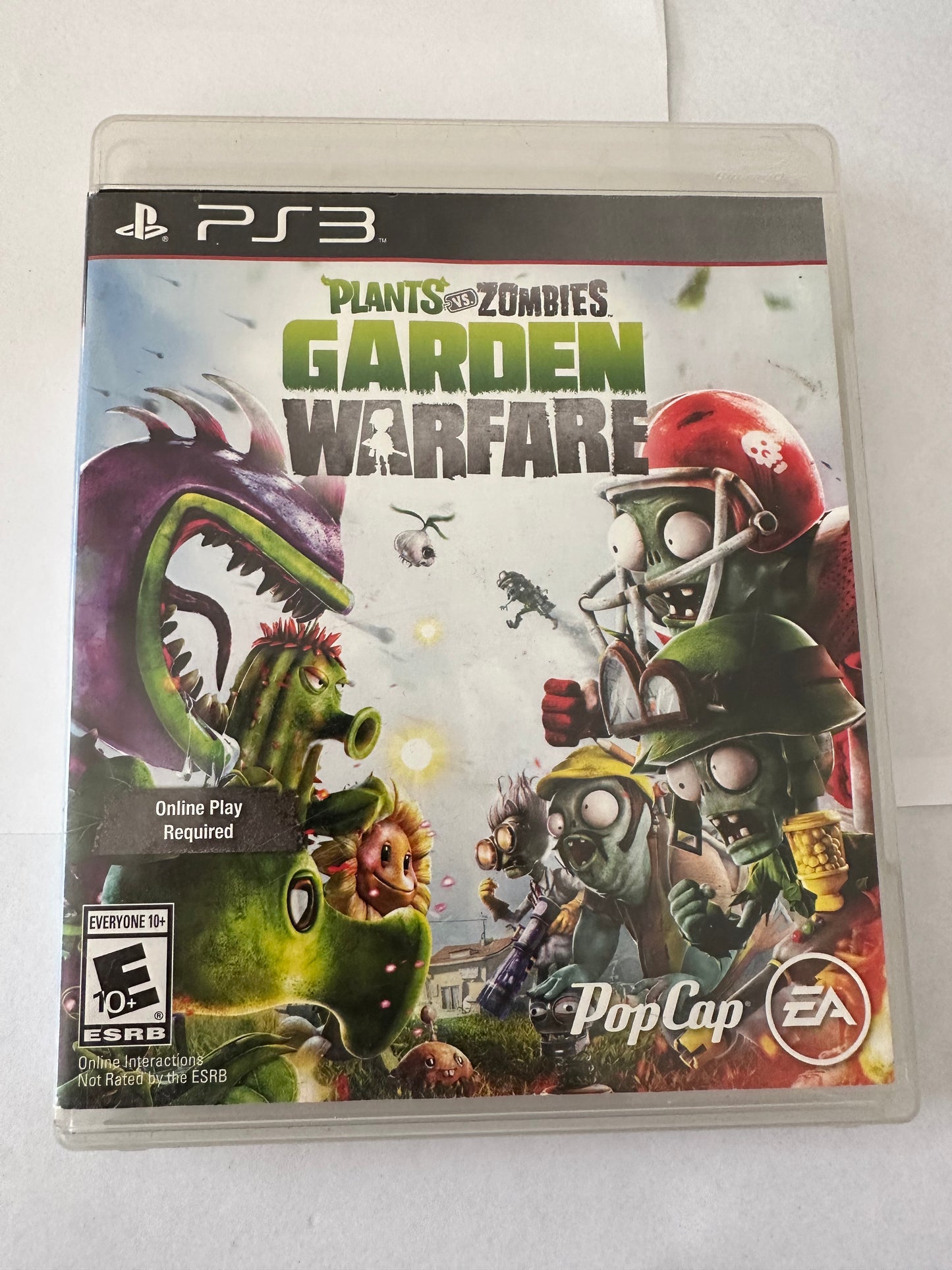 Plant vs zombies garden warfare for the PS3. Missing Manual
